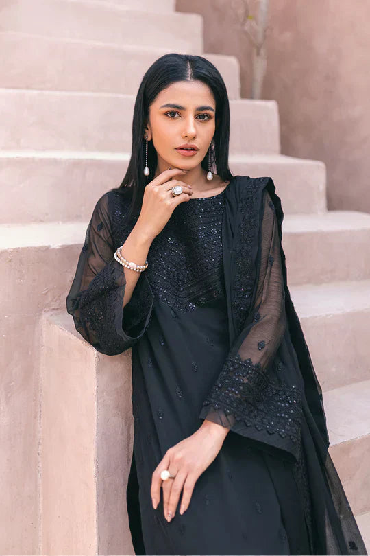 Azure | Embroidered Ensembles 3 Pcs | Charcoal Charm - Riwayat-e-Khas