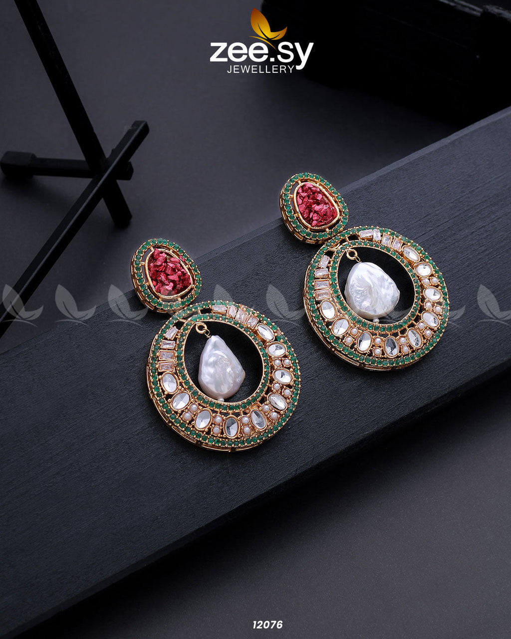 Cluster Zircons Earrings - Libasekhas