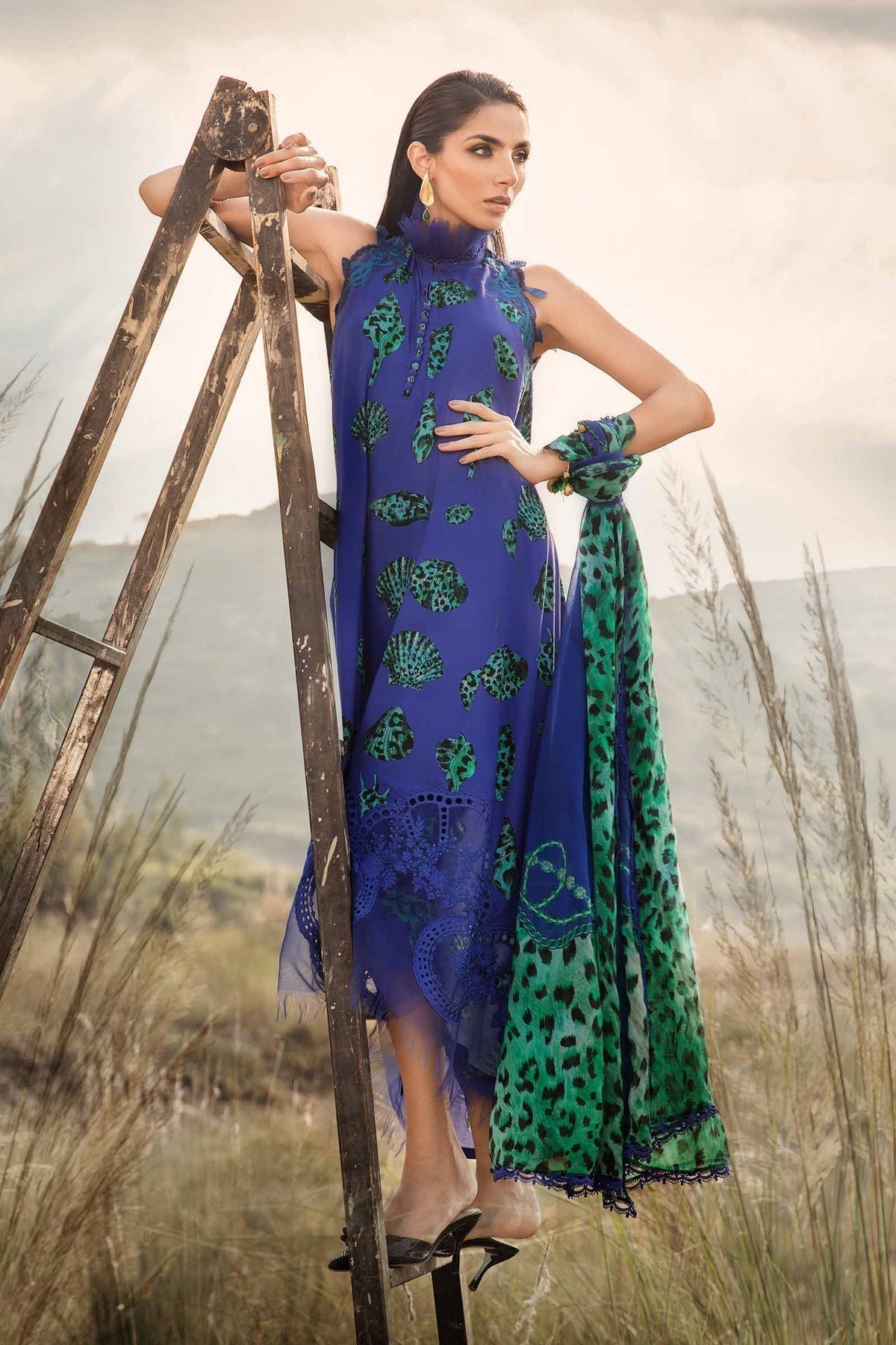 Maria B | M Prints Winter 24 | MPT-2410-A - House Of Anaya