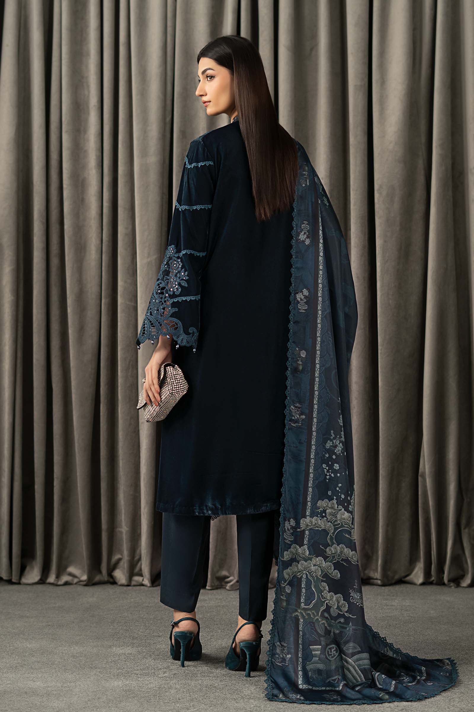 Maria B | Winter Luxe Pret 25 | WLS-1310-Teal