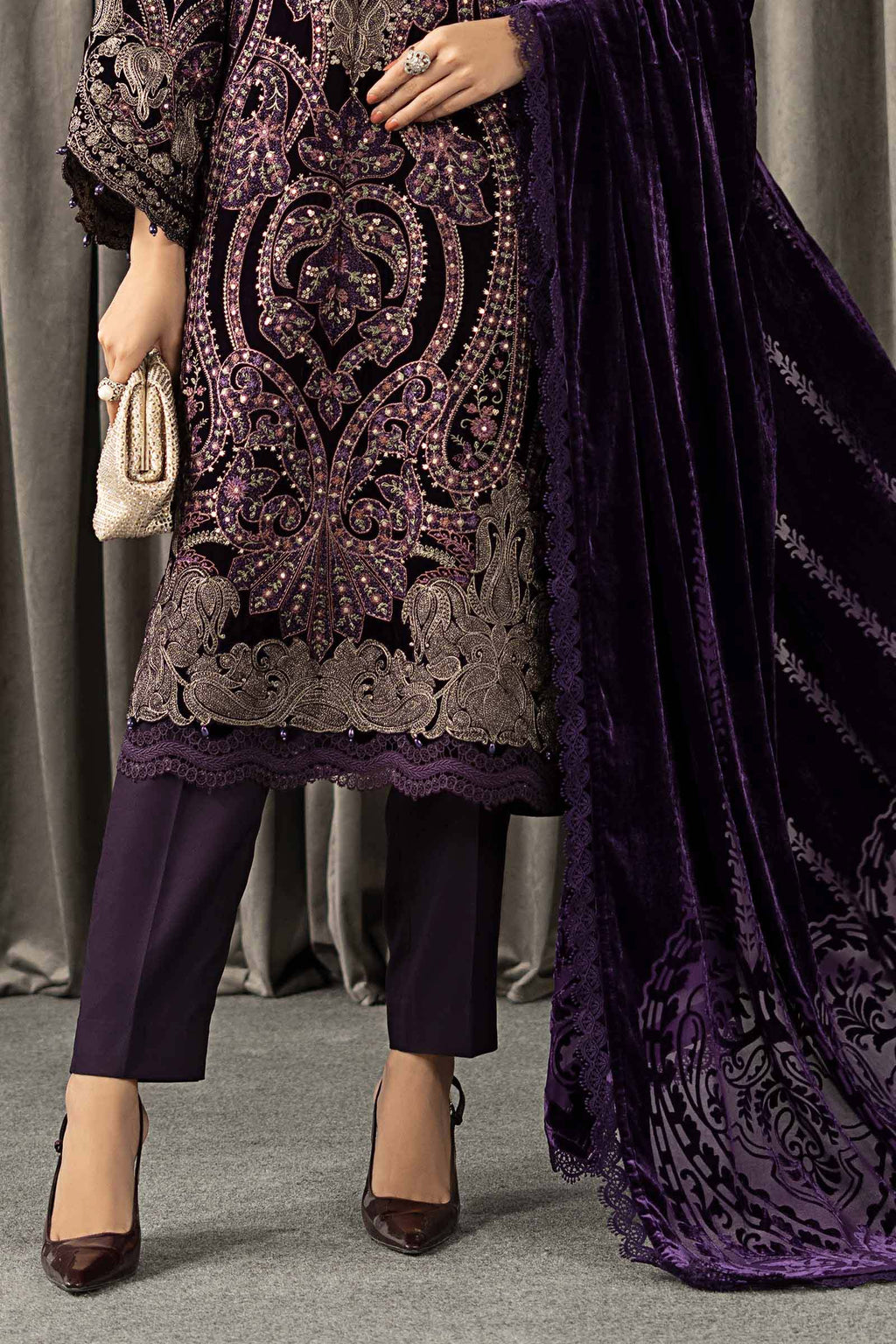 Maria B | Winter Luxe Pret 25 | WLS-1311-Purple