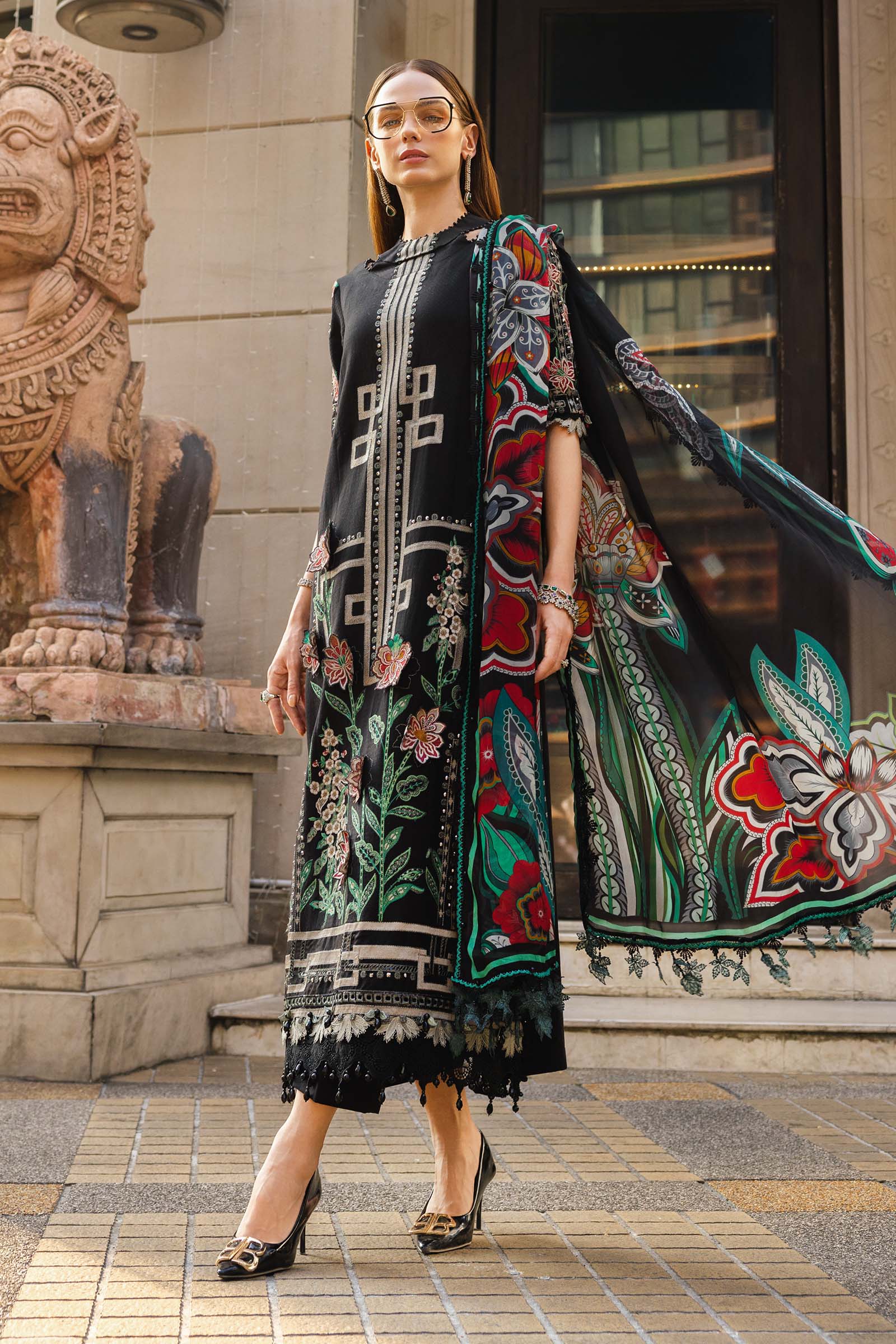 Maria B | Luxury Lawn 26 | 3 Piece Embroidered Jacquard Lawn Suit
