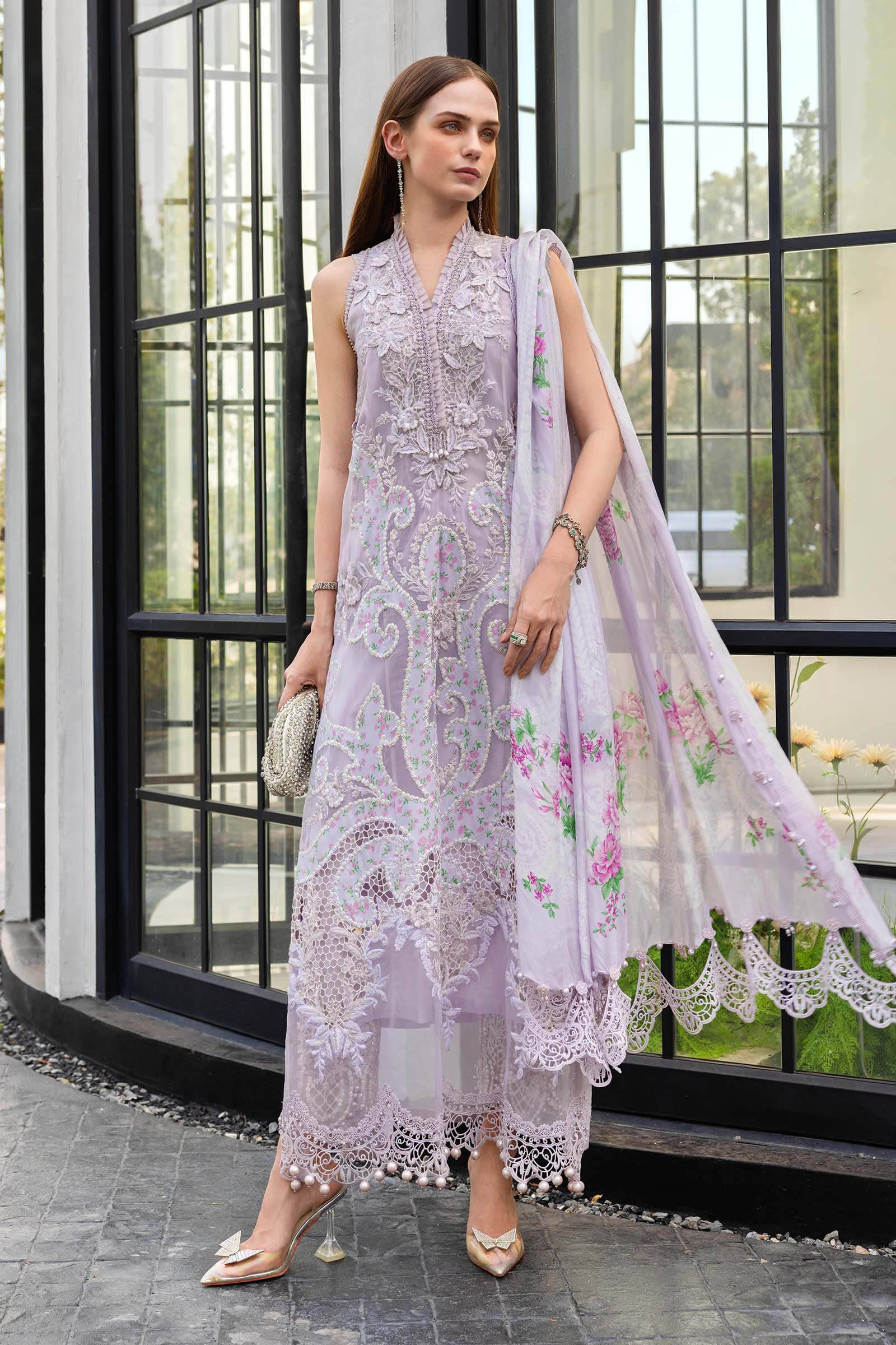 Maria B | Luxury Lawn 26 | 3 Piece Embroidered Lawn Suit