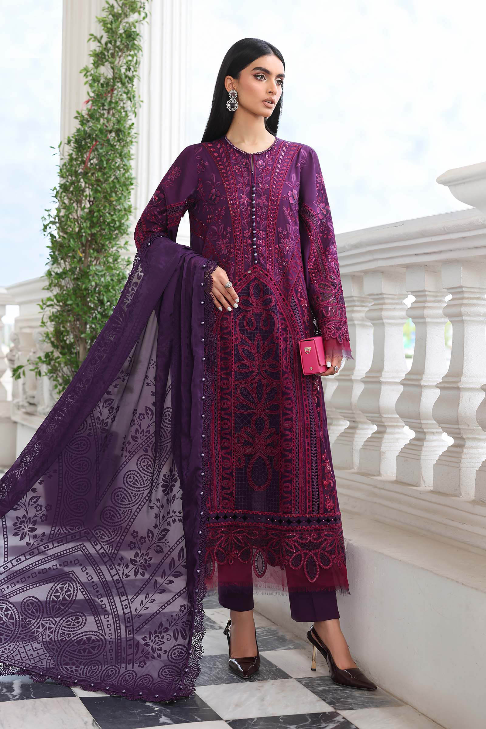 Maria B | Luxury Lawn 26 | 3 Piece Embroidered Lawn Suit