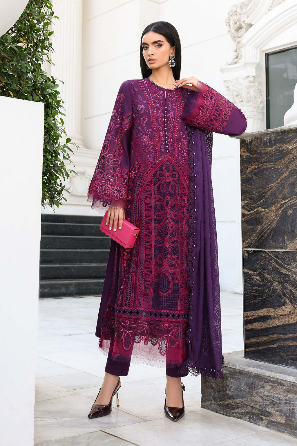 Maria B | Luxury Lawn 26 | 3 Piece Embroidered Lawn Suit