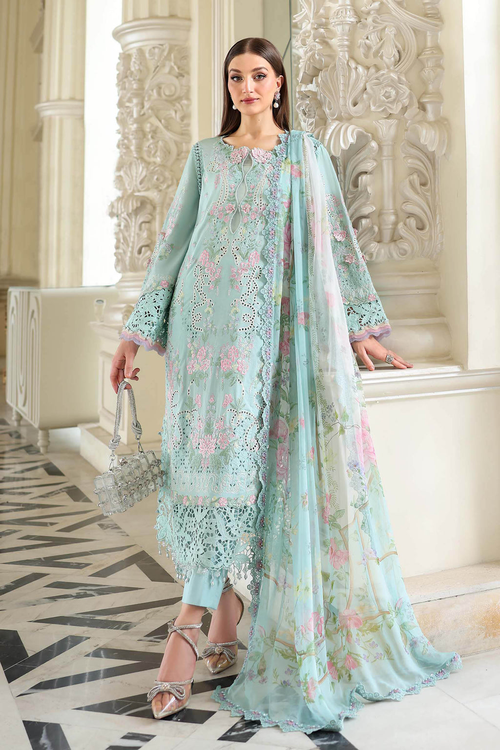 Maria B | Luxury Lawn 26 | 3 Piece Embroidered Lawn Suit