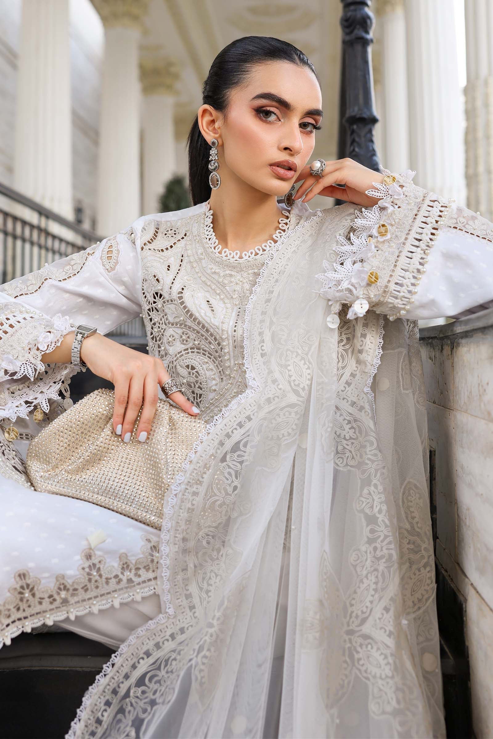 Maria B | Luxury Lawn 26 | 3 Piece Embroidered Jacquard Lawn Suit