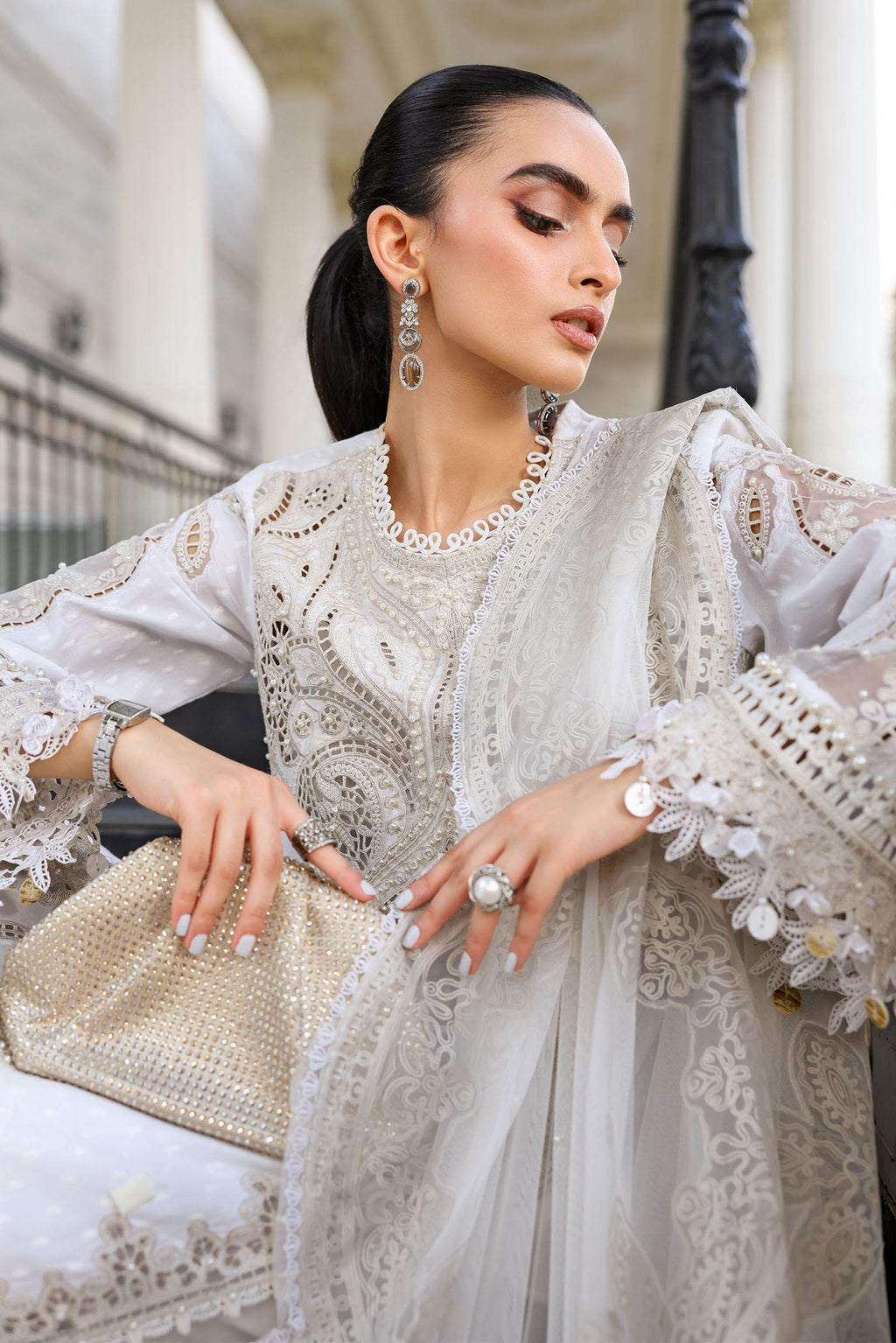Maria B | Luxury Lawn 26 | 3 Piece Embroidered Jacquard Lawn Suit