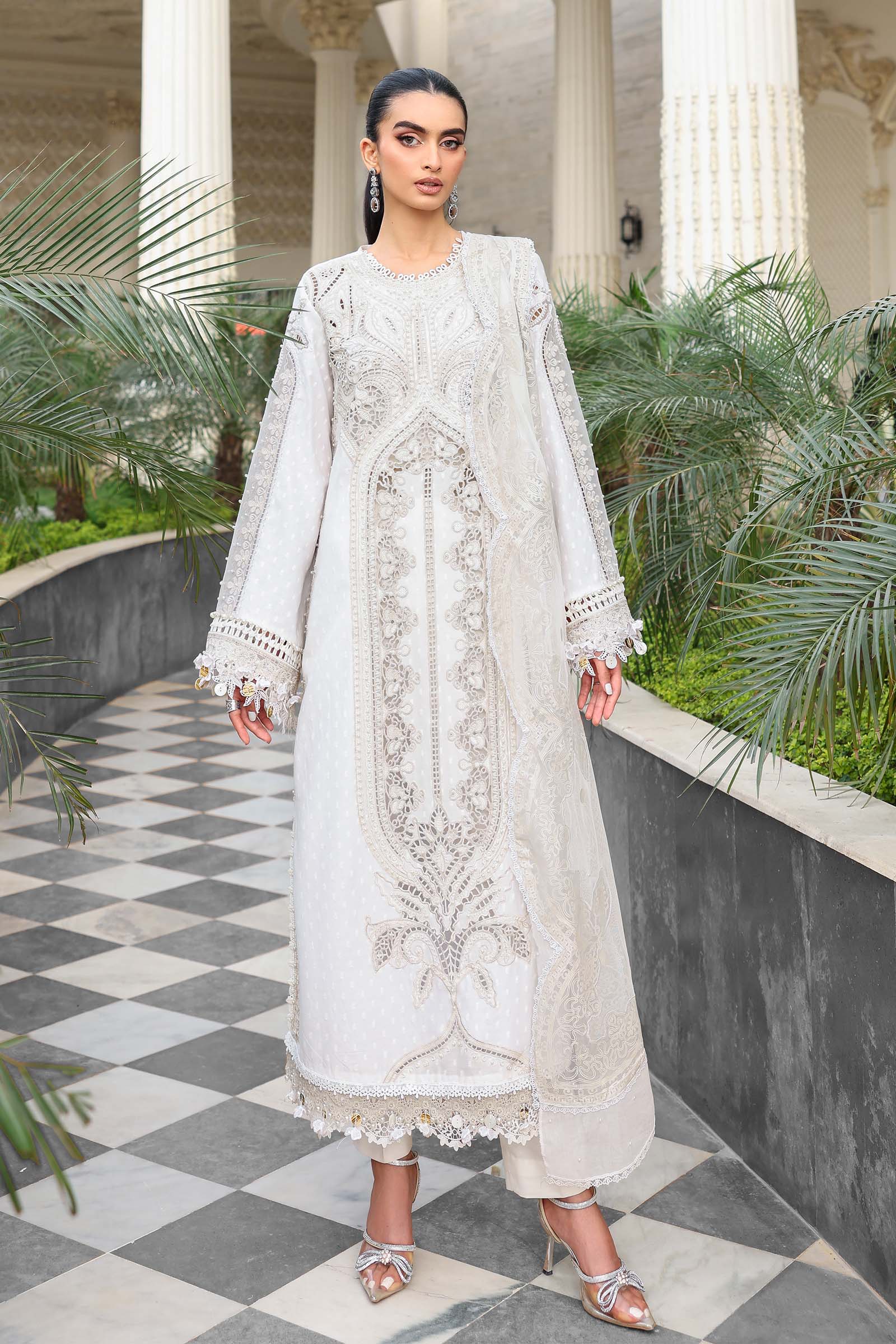 Maria B | Luxury Lawn 26 | 3 Piece Embroidered Jacquard Lawn Suit