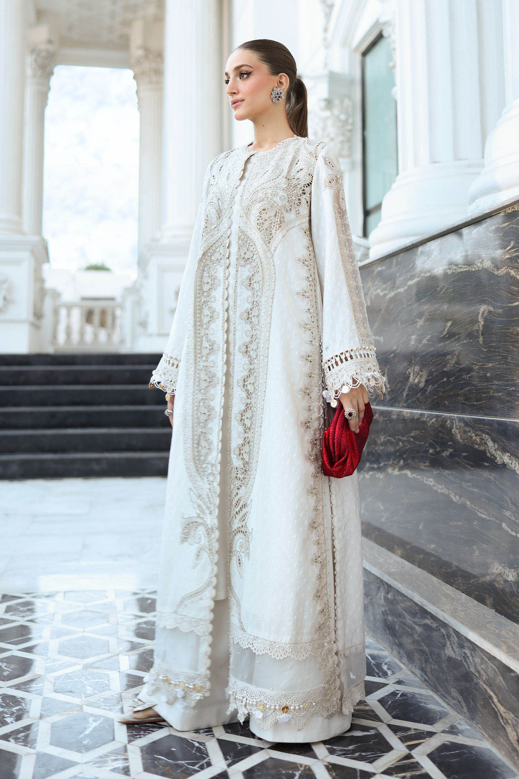Maria B | Luxury Lawn 26 | 3 Piece Embroidered Jacquard Lawn Suit