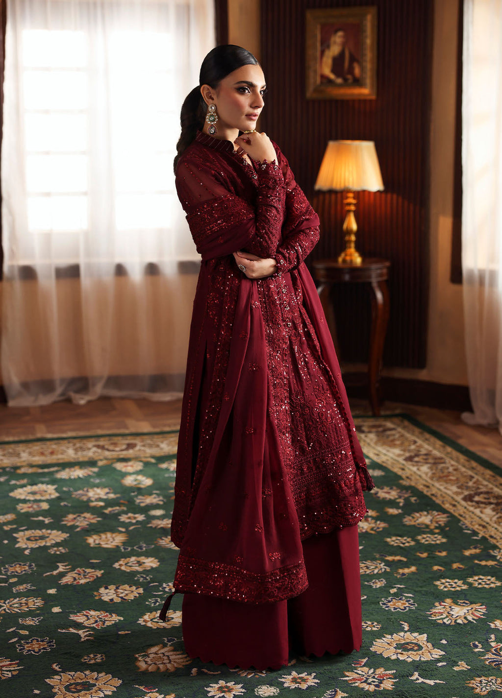 Gulaal | I Evayna Embroidered Chiffon | Vezeen