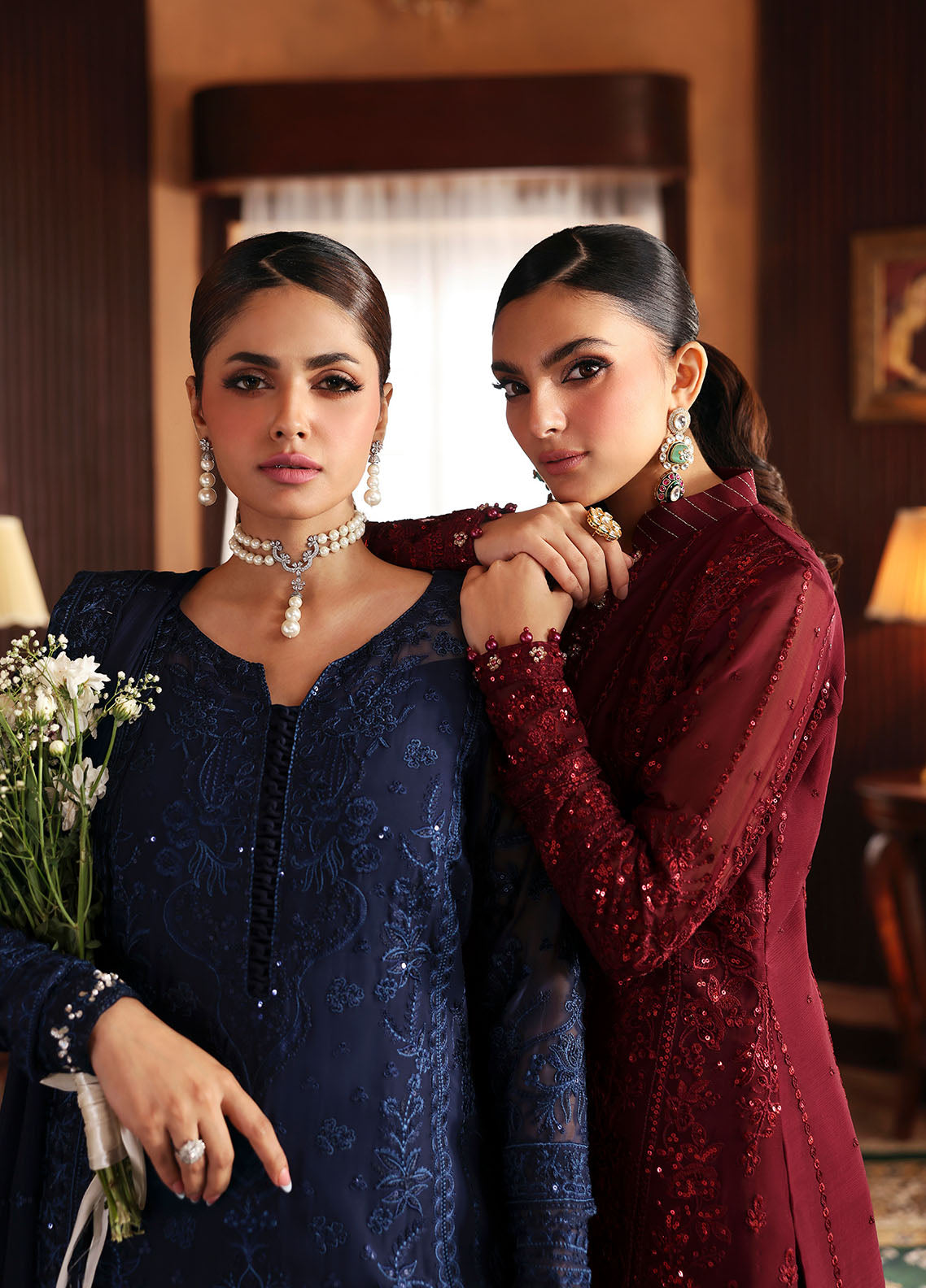 Gulaal | I Evayna Embroidered Chiffon | Vezeen