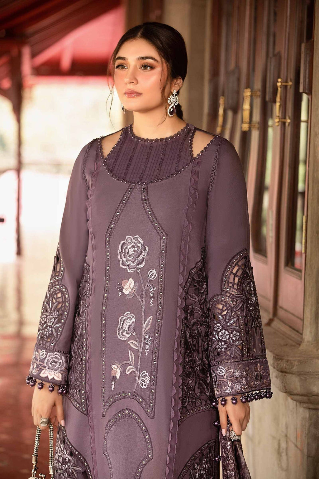 Maria B | Winter Luxe 24 | Velvet DL-1202 - House Of Anaya