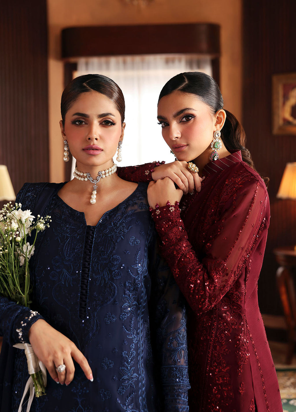 Gulaal | I Evayna Embroidered Chiffon | Leesha