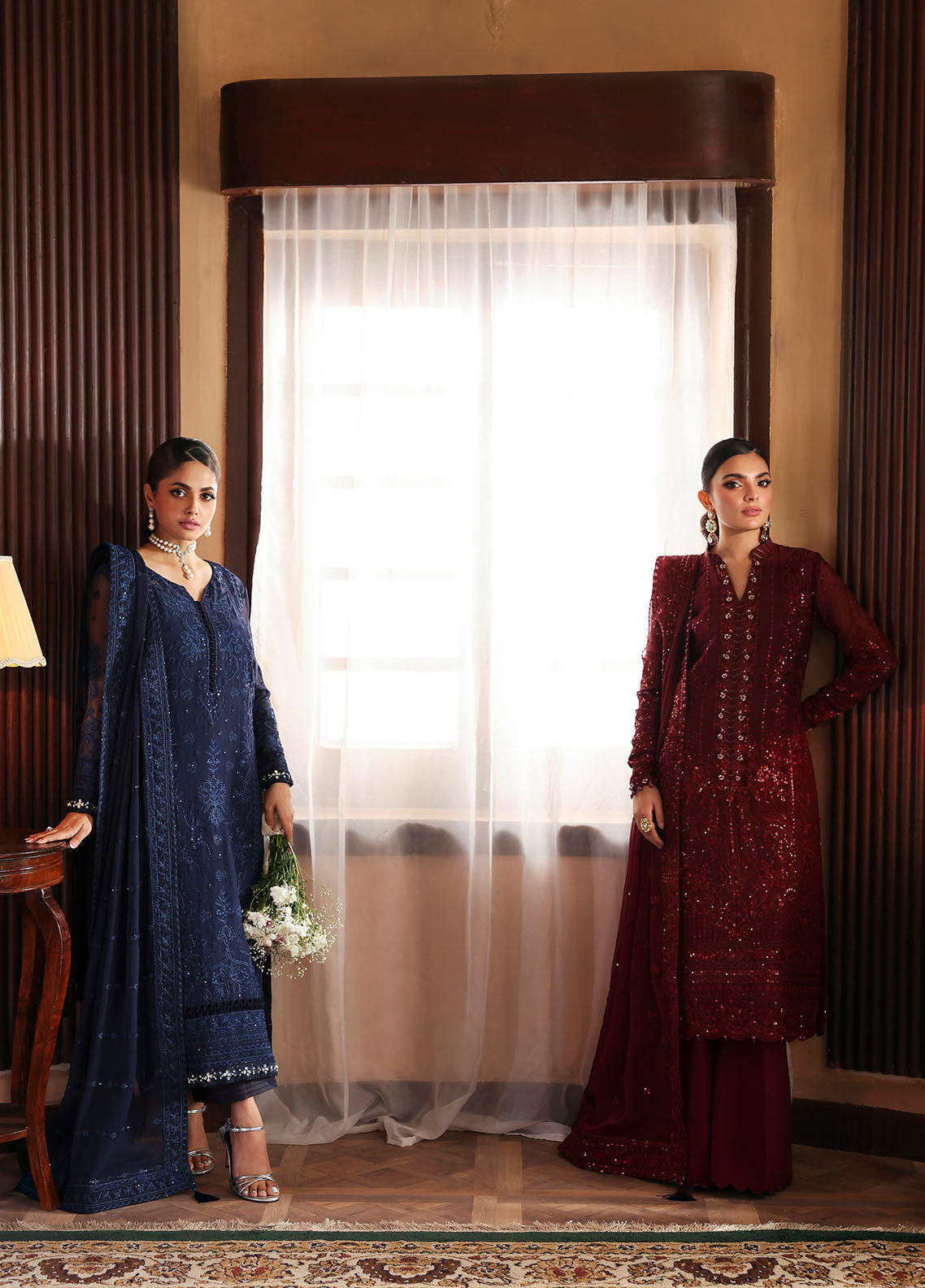 Gulaal | I Evayna Embroidered Chiffon | Leesha