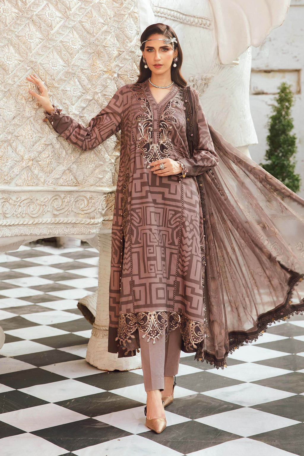 Maria B | M Prints Winter 25 | MPT-2703-B