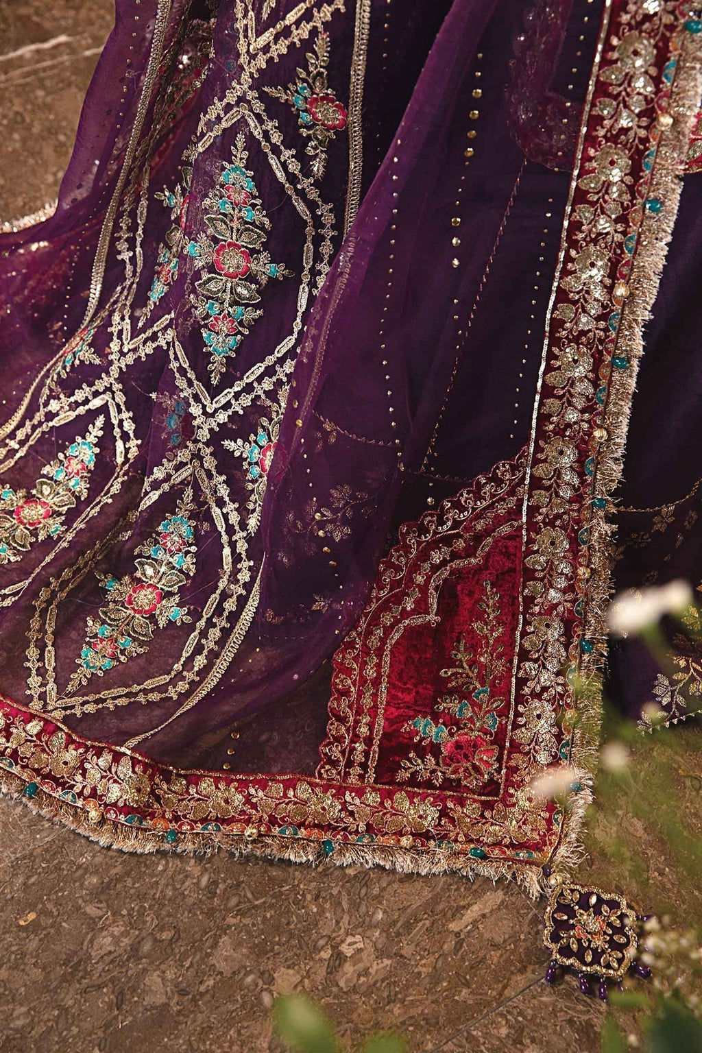 Maria B | Mbroidered Formals 24 | Organza Suit | BD-2903 - House Of Anaya