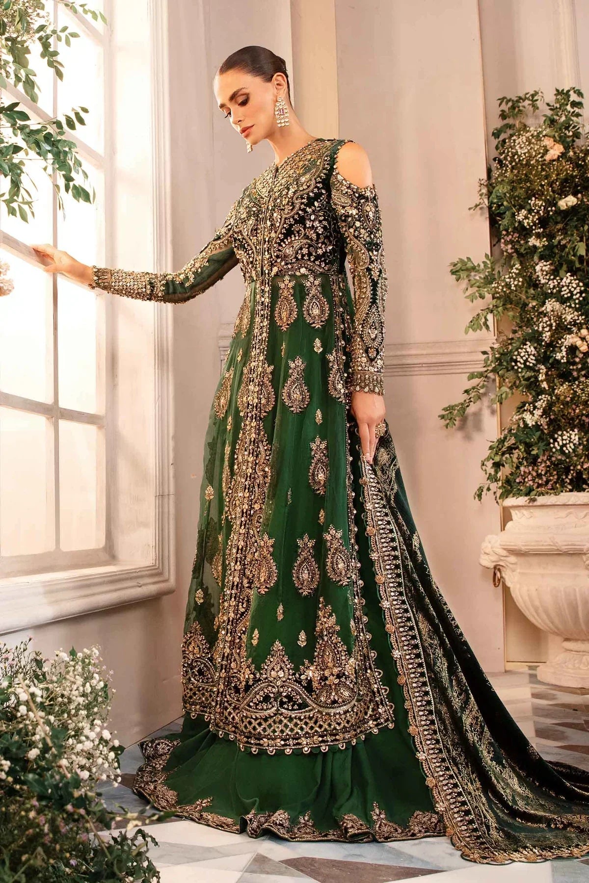 MARIA B__3 Piece Embroidered Organza Suit | BD-2904