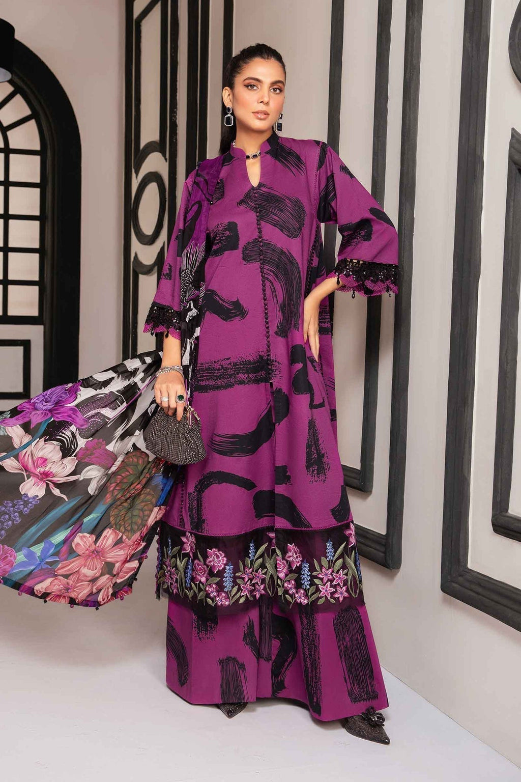 Maria.B | M Print Eid Edit | MPT-2205-B - House Of Anaya