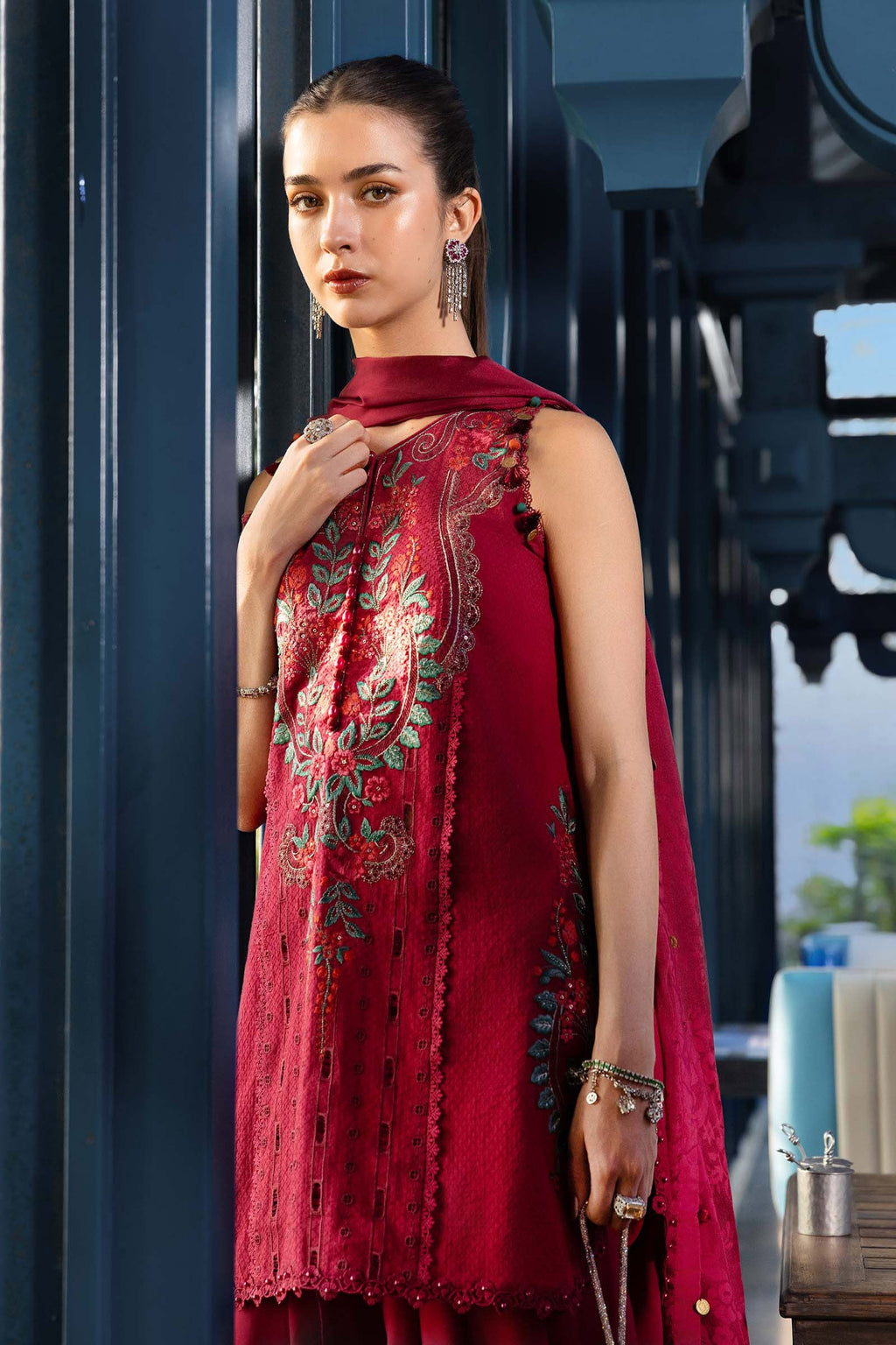 Maria B | Luxury Lawn 26 | 3 Piece Embroidered Jacquard Lawn Suit