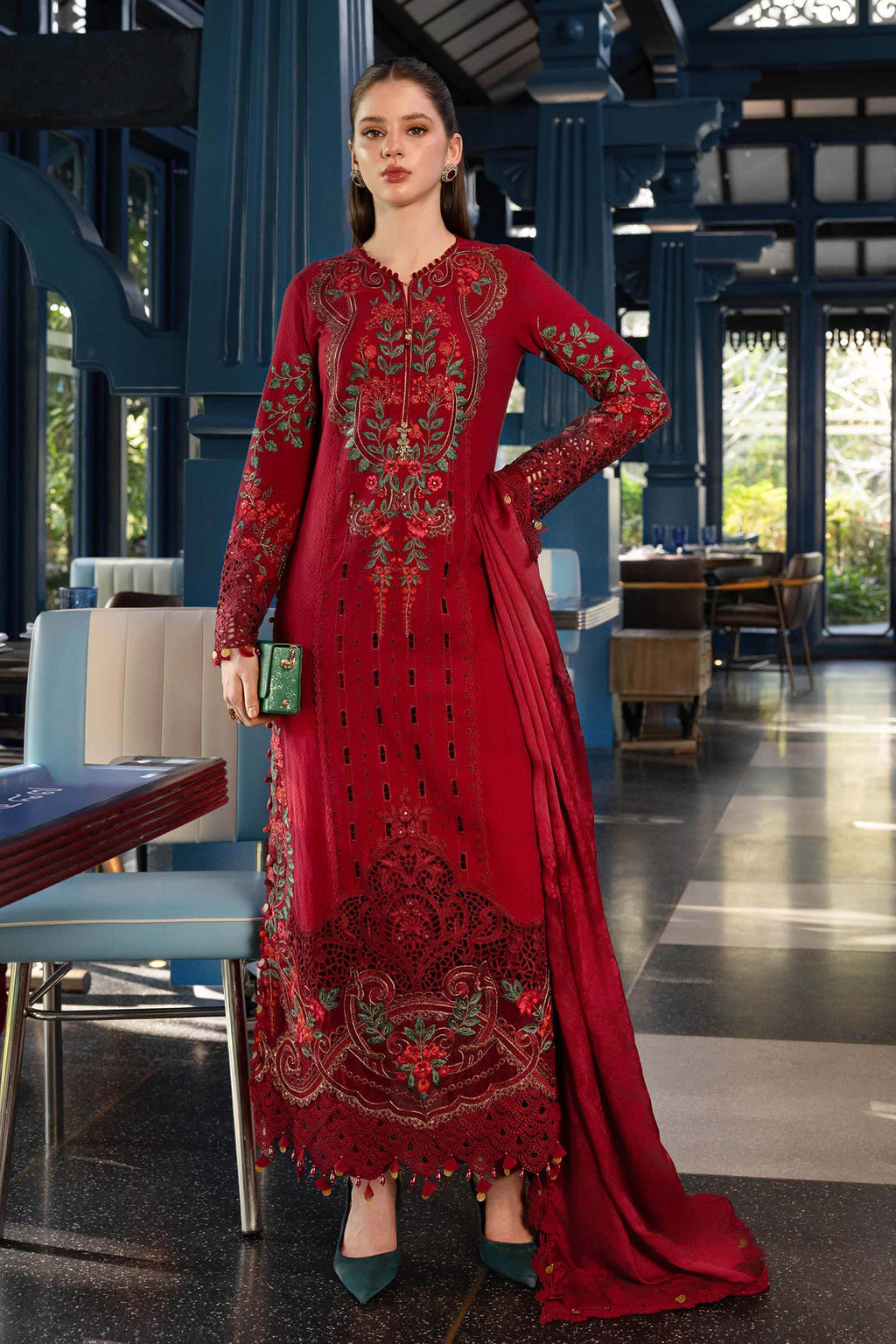 Maria B | Luxury Lawn 26 | 3 Piece Embroidered Jacquard Lawn Suit