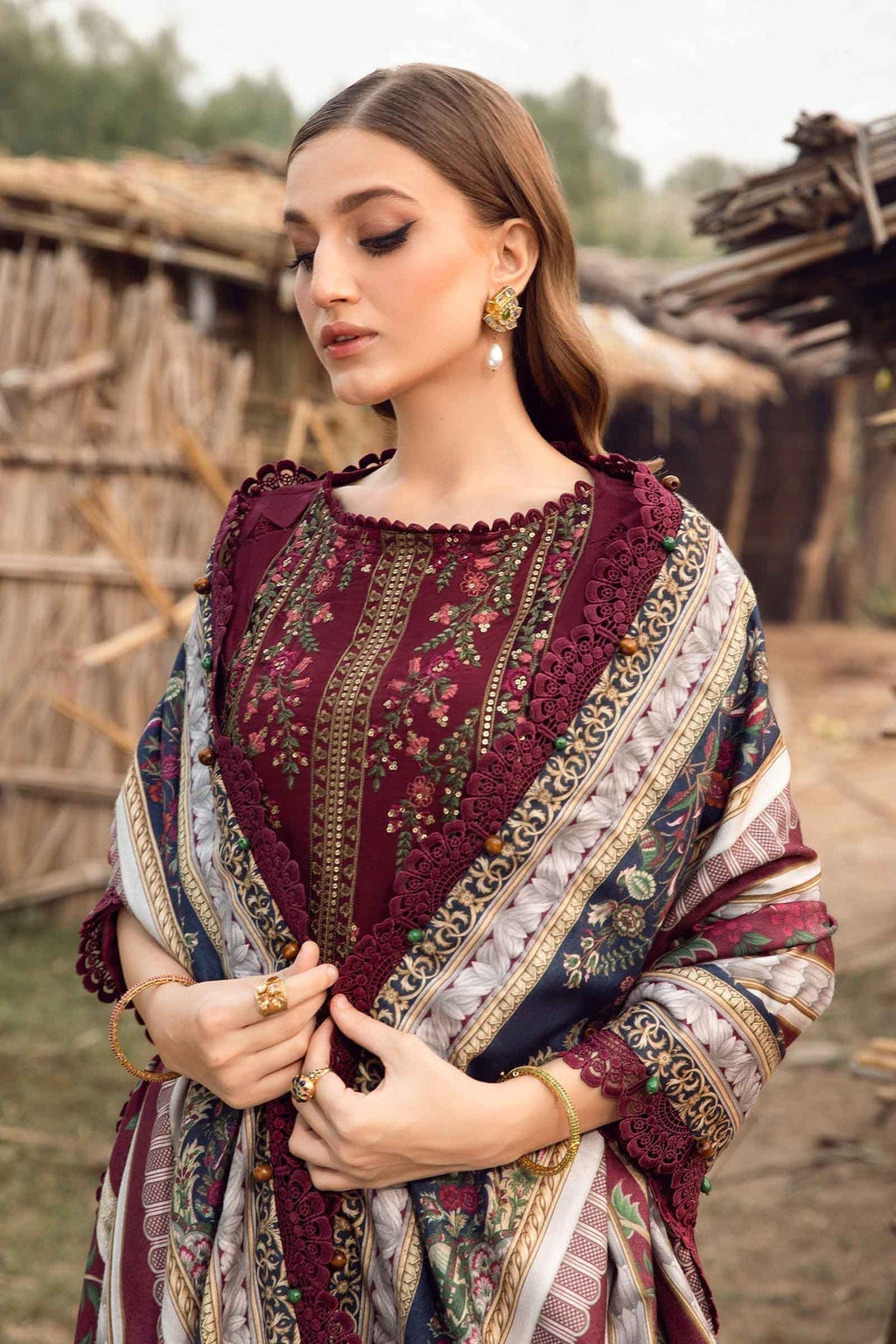 Maria B | M Prints Winter 24 | MPT-2406-B - House Of Anaya