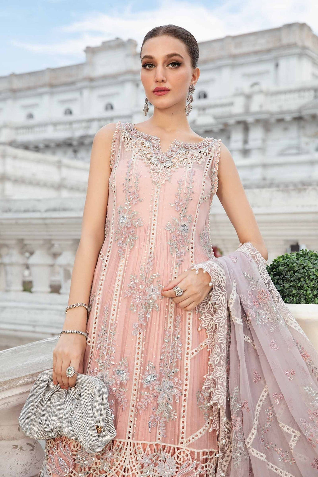 Maria B | Chiffon Formals 24 | Chiffon Suit | MPC-24-106 - House Of Anaya