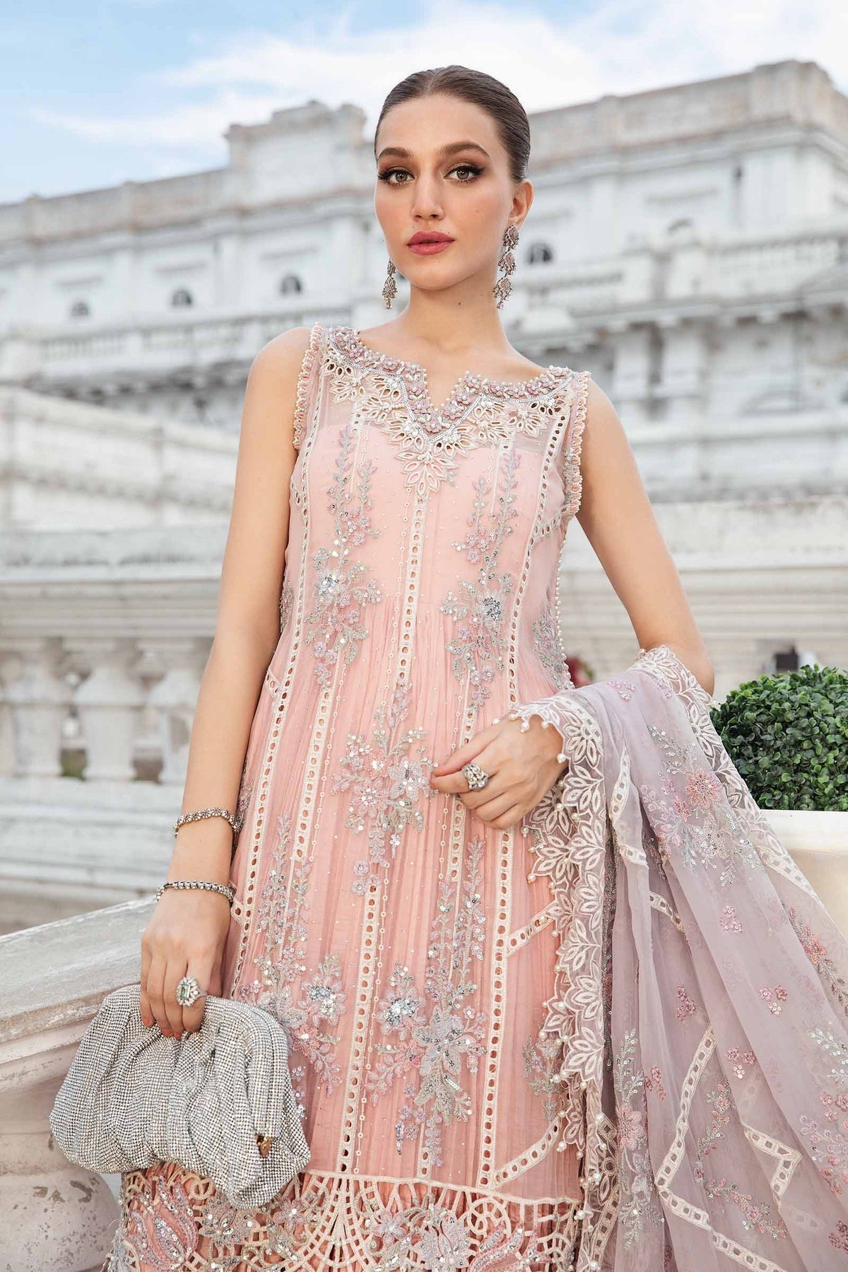 Maria B | Chiffon Formals 24 | Chiffon Suit | MPC-24-106 - House Of Anaya