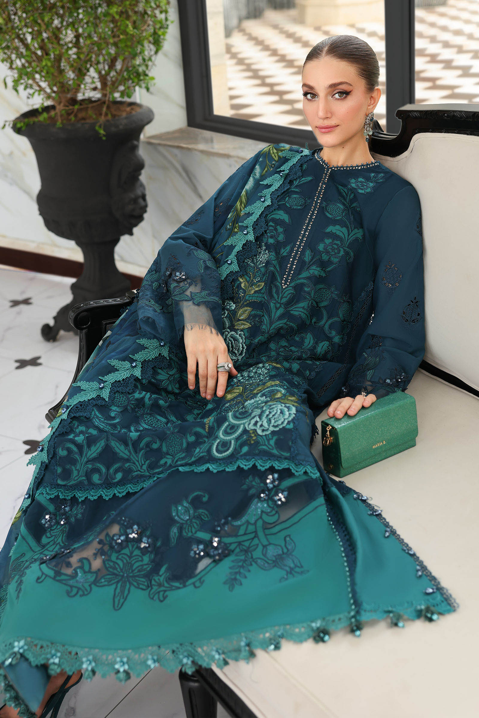 Maria B | Luxury Lawn 26 | 3 Piece Embroidered Lawn Suit