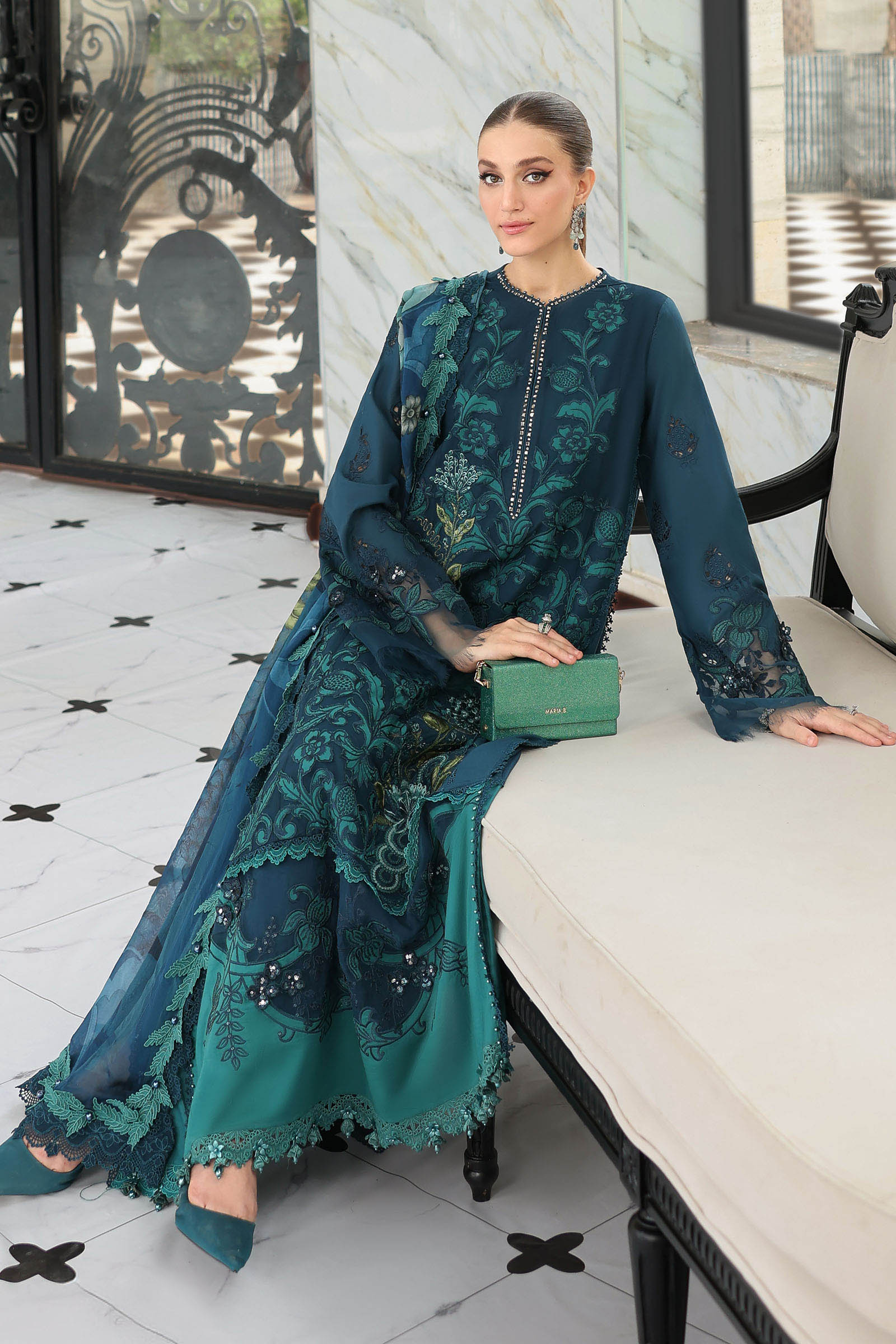 Maria B | Luxury Lawn 26 | 3 Piece Embroidered Lawn Suit