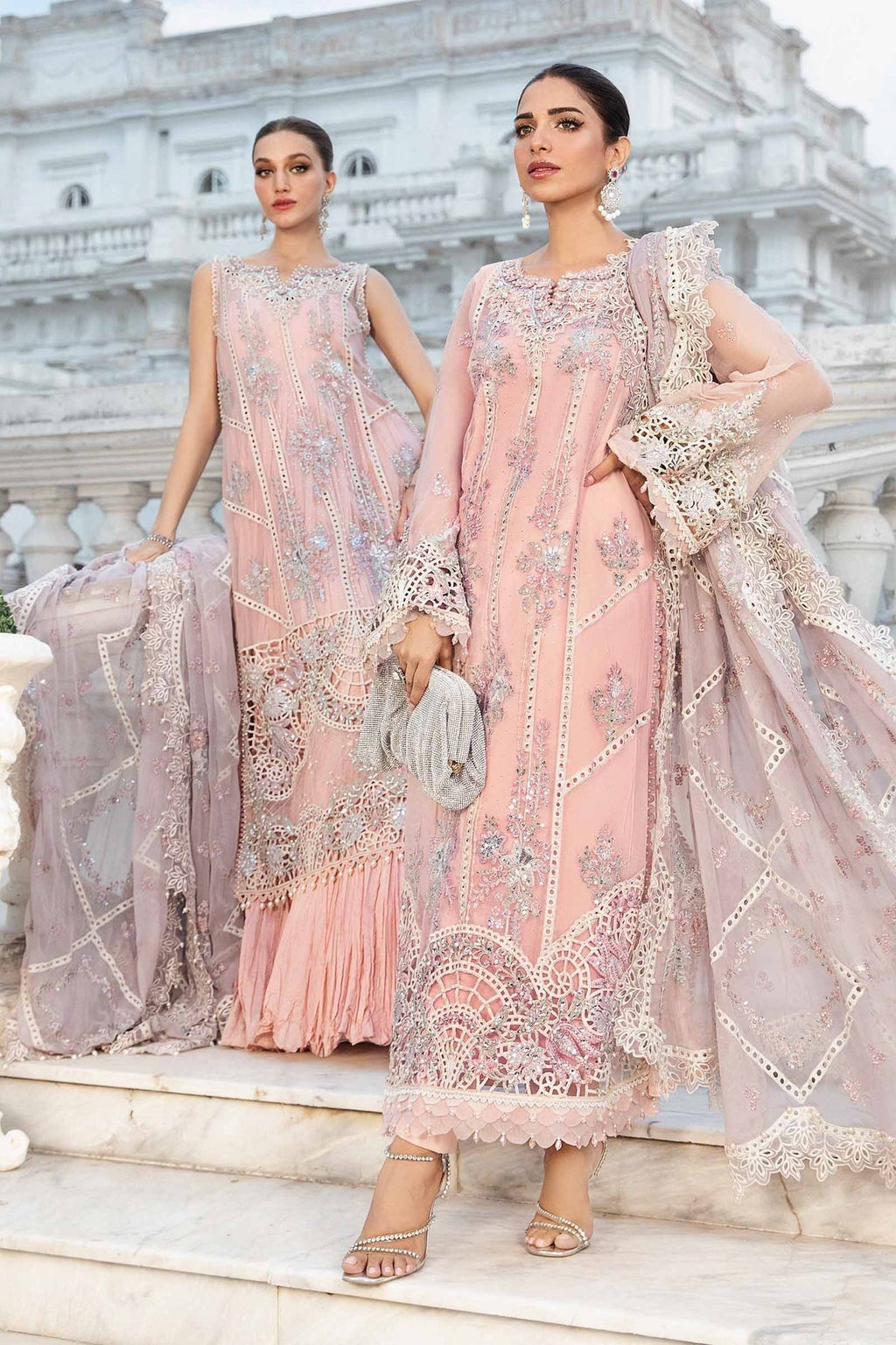 Maria B | Chiffon Formals 24 | Chiffon Suit | MPC-24-106 - House Of Anaya
