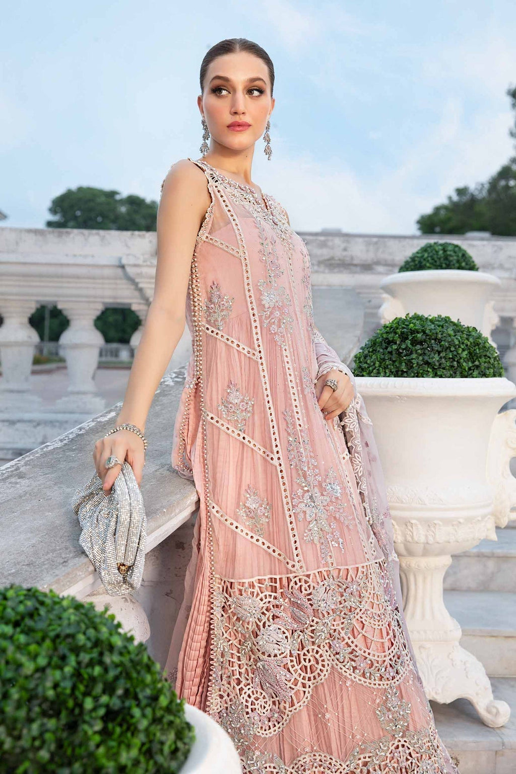 Maria B | Chiffon Formals 24 | Chiffon Suit | MPC-24-106 - House Of Anaya