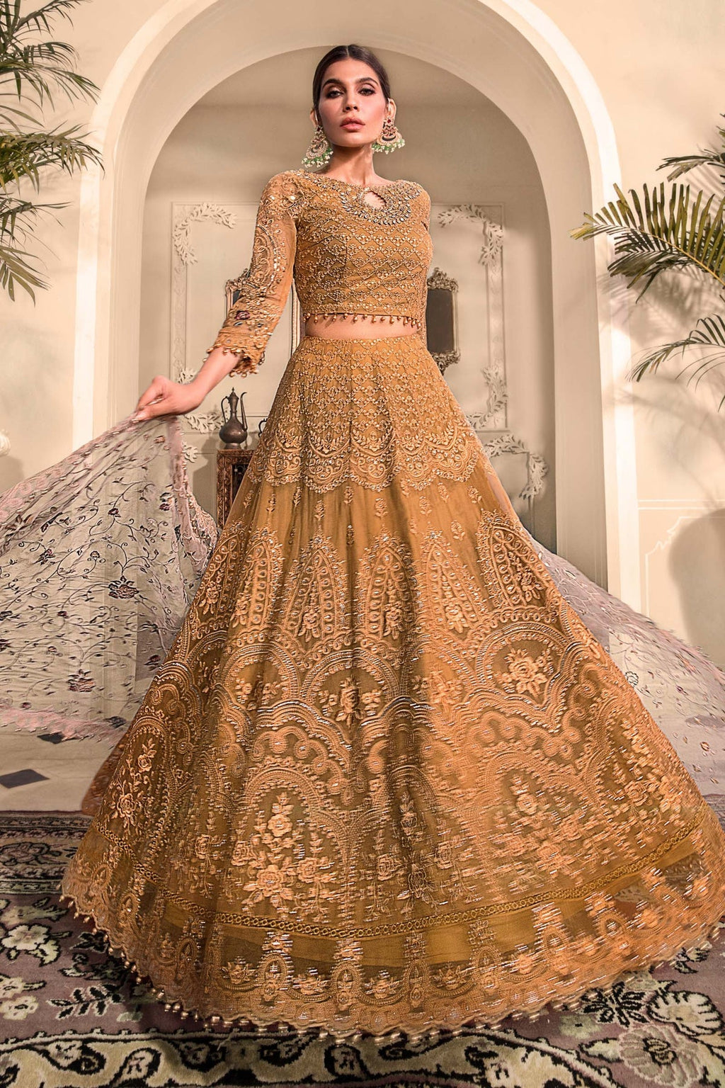 NEW MARIA B - Mustard BD-2606 - Riwayat-e-khas