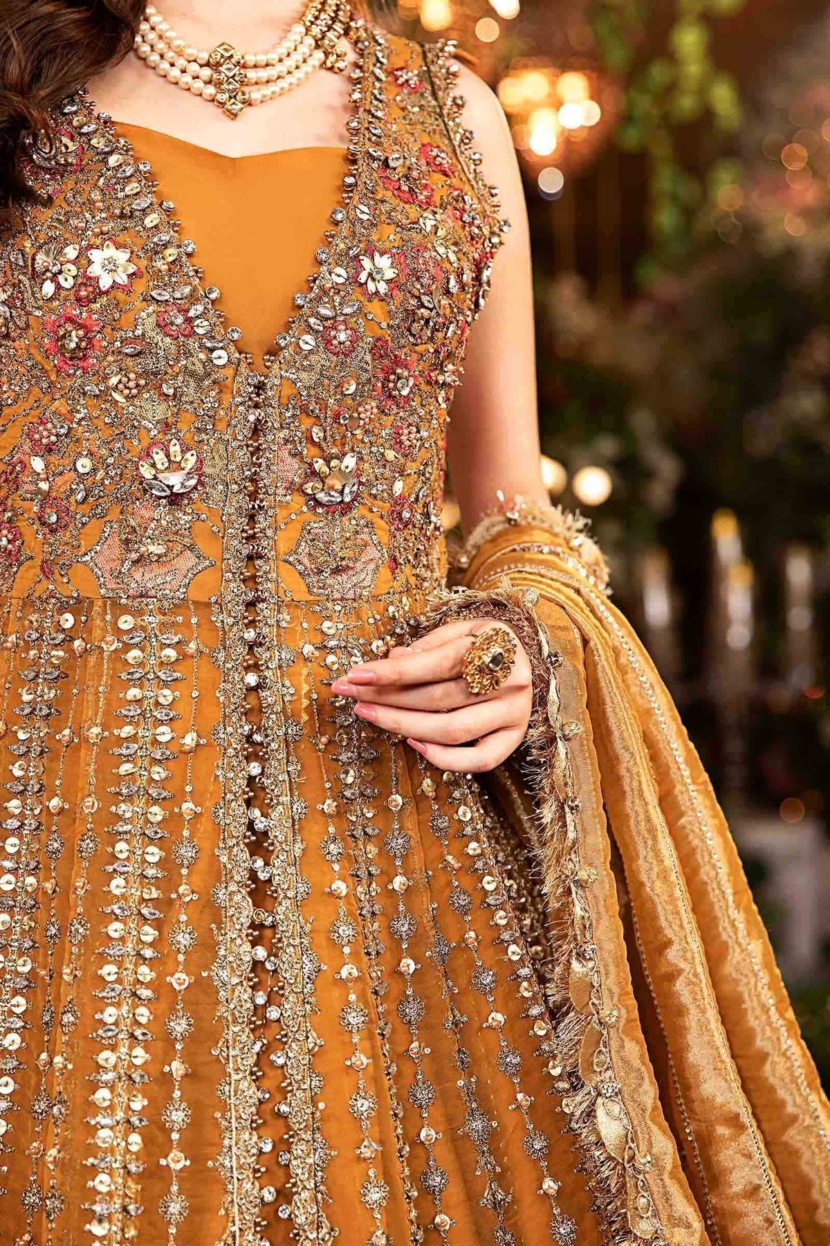 Maria B | Mbroidered Formals 24 | Organza Suit | BD-2907 - House Of Anaya