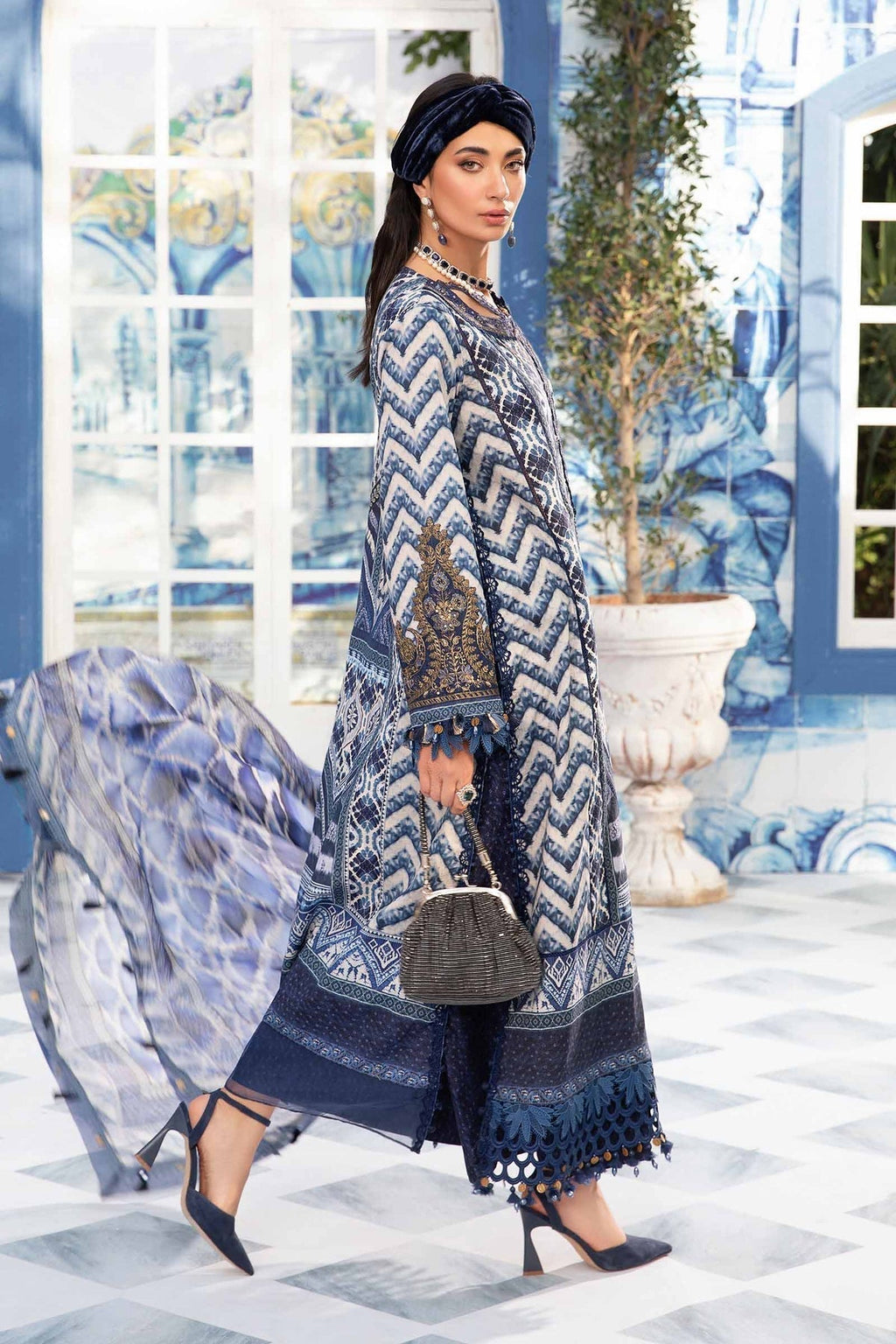 Maria.B | M Print Eid Edit | MPT-2208-B - House Of Anaya