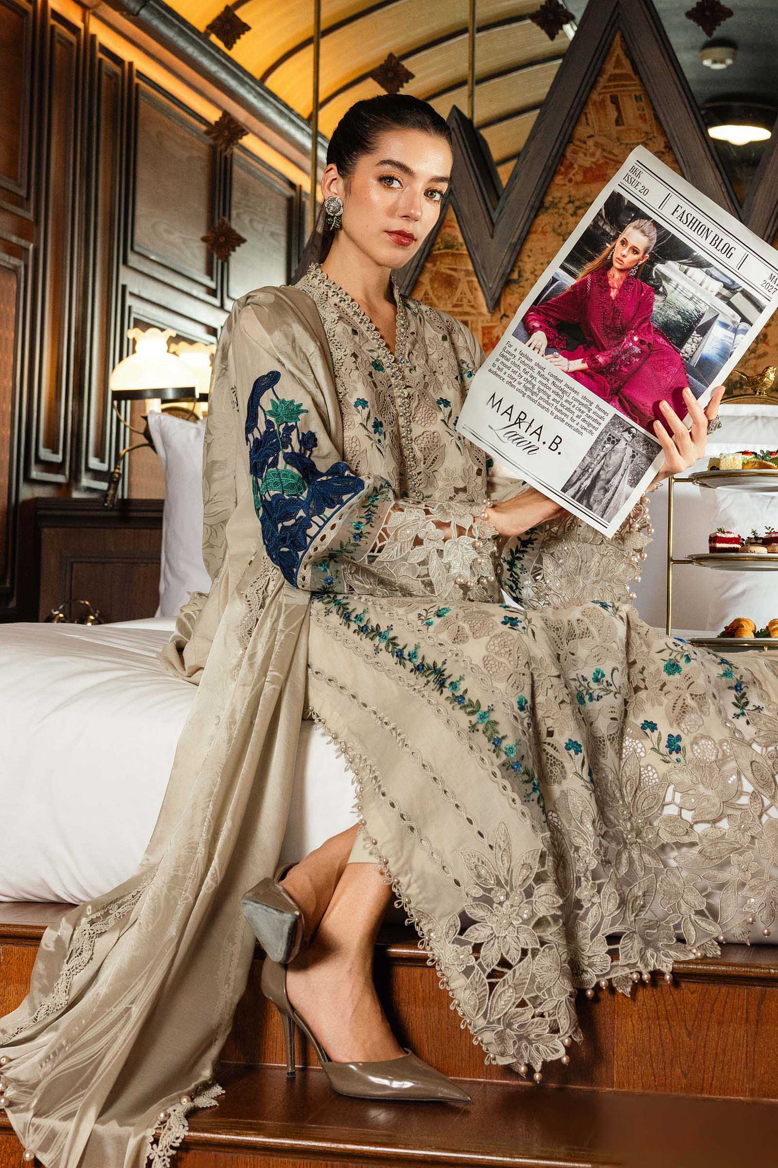 Maria B | Luxury Lawn 26 | 3 Piece Embroidered Lawn Suit