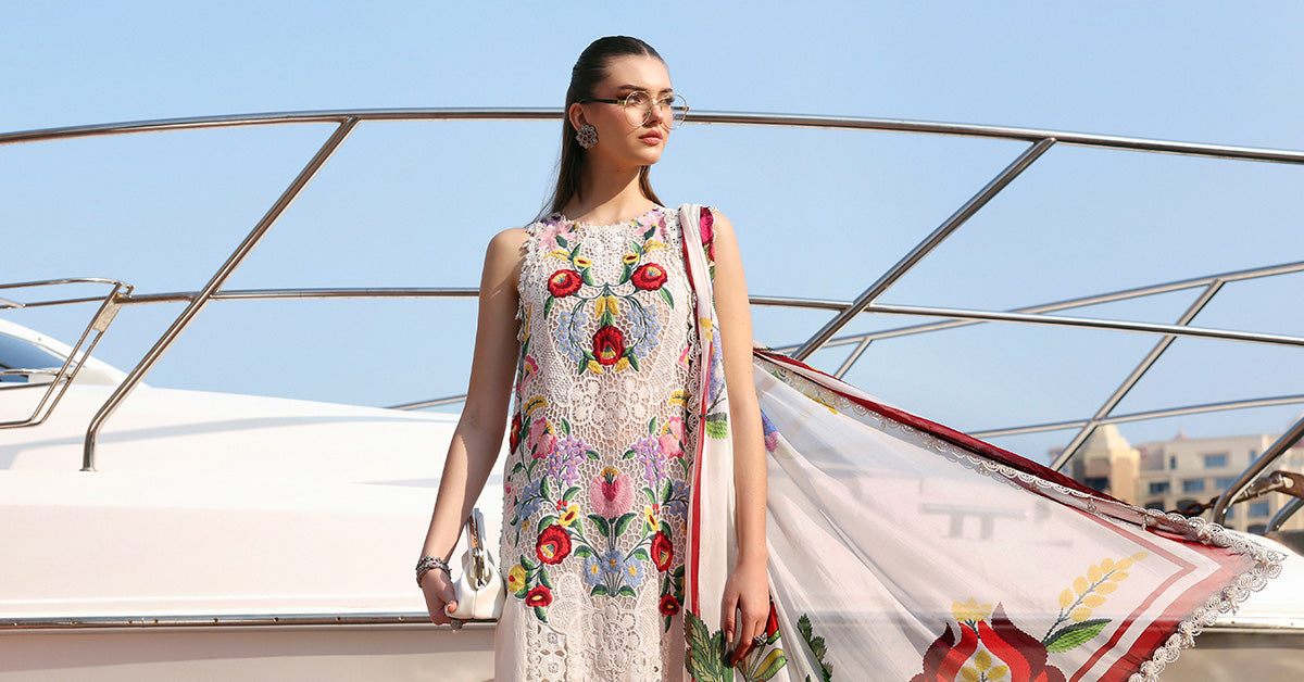 Maria B | Edit Lawn’26 | 3 Piece Unstitched Embroidered Jacquard Lawn Suit