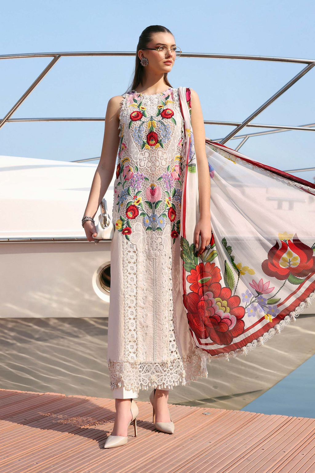 Maria B | Edit Lawn’26 | 3 Piece Unstitched Embroidered Jacquard Lawn Suit