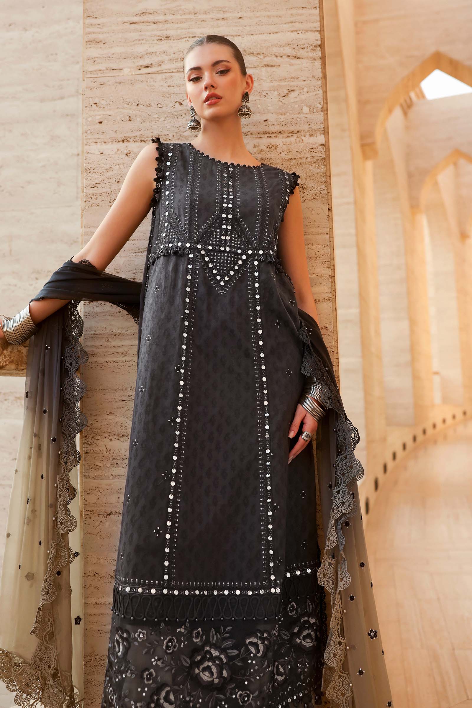 Maria B | Edit Lawn’26 | 3 Piece Unstitched Embroidered Jacquard Lawn Suit