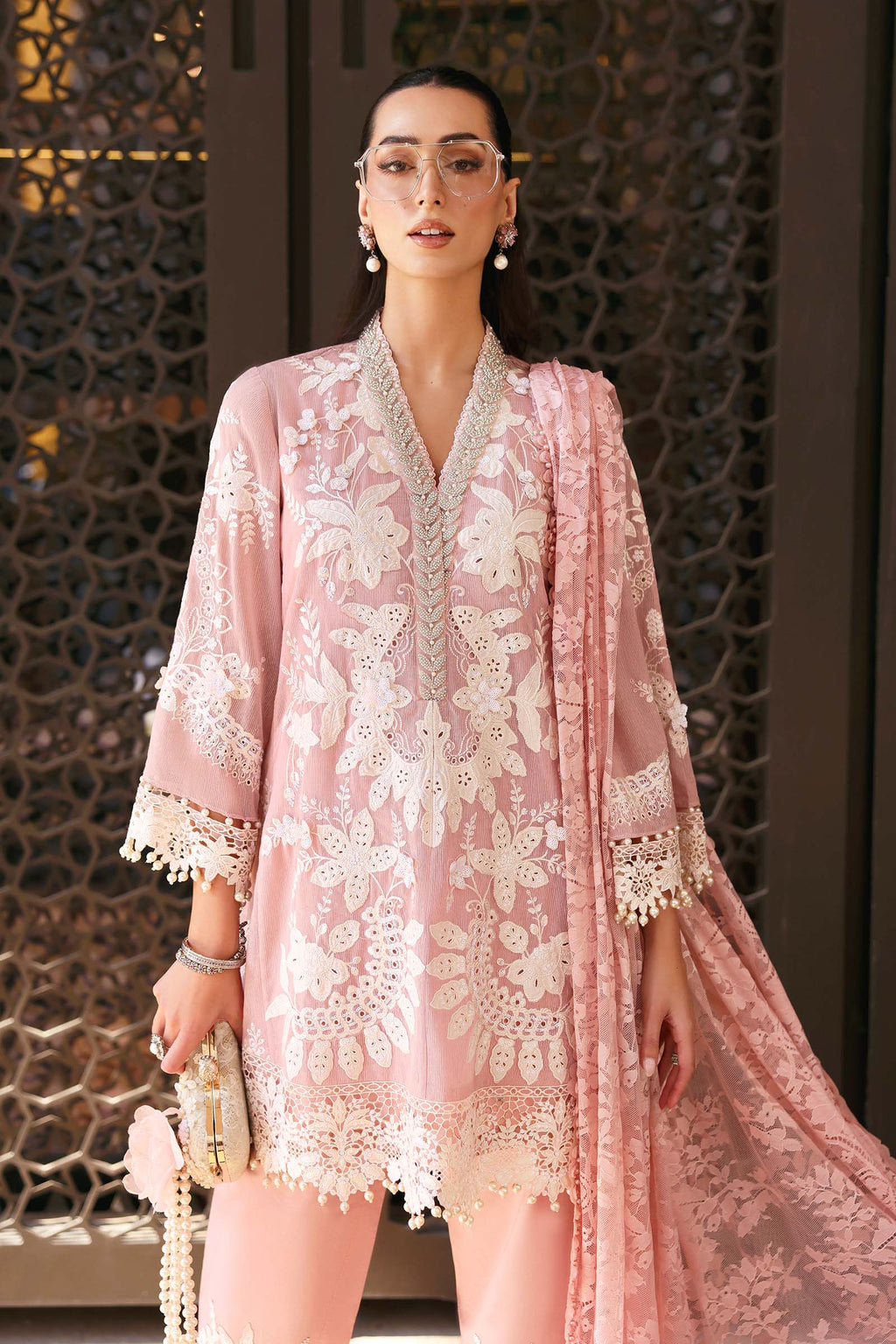 Maria B | Edit Lawn’26 | 3 Piece Unstitched Embroidered Lawn Karandi Suit