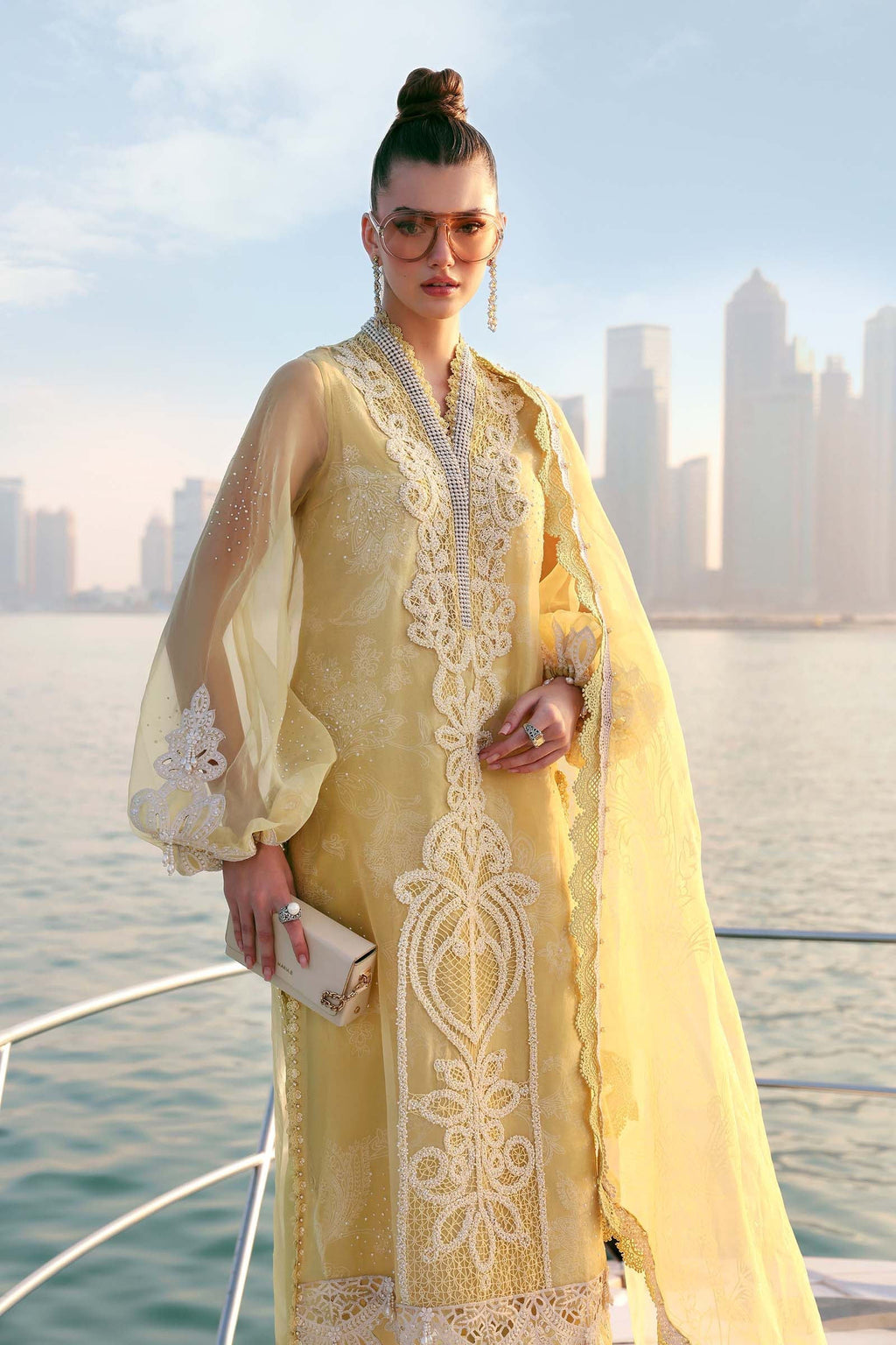 Maria B | Edit Lawn’26 | 3 Piece Unstitched Embroidered Organza Suit