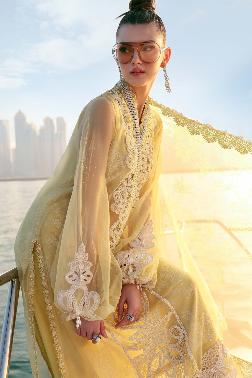 Maria B | Edit Lawn’26 | 3 Piece Unstitched Embroidered Organza Suit