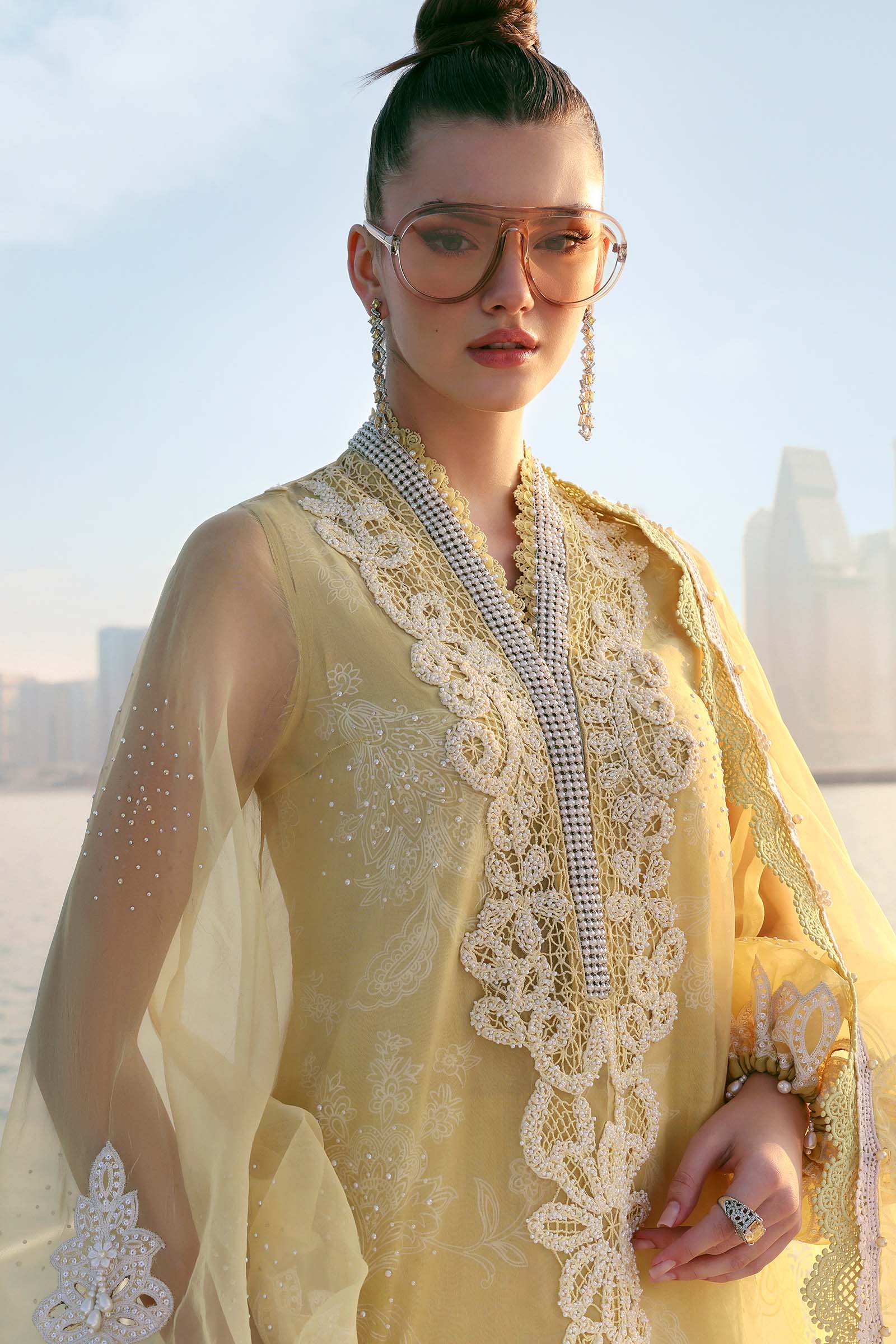 Maria B | Edit Lawn’26 | 3 Piece Unstitched Embroidered Organza Suit