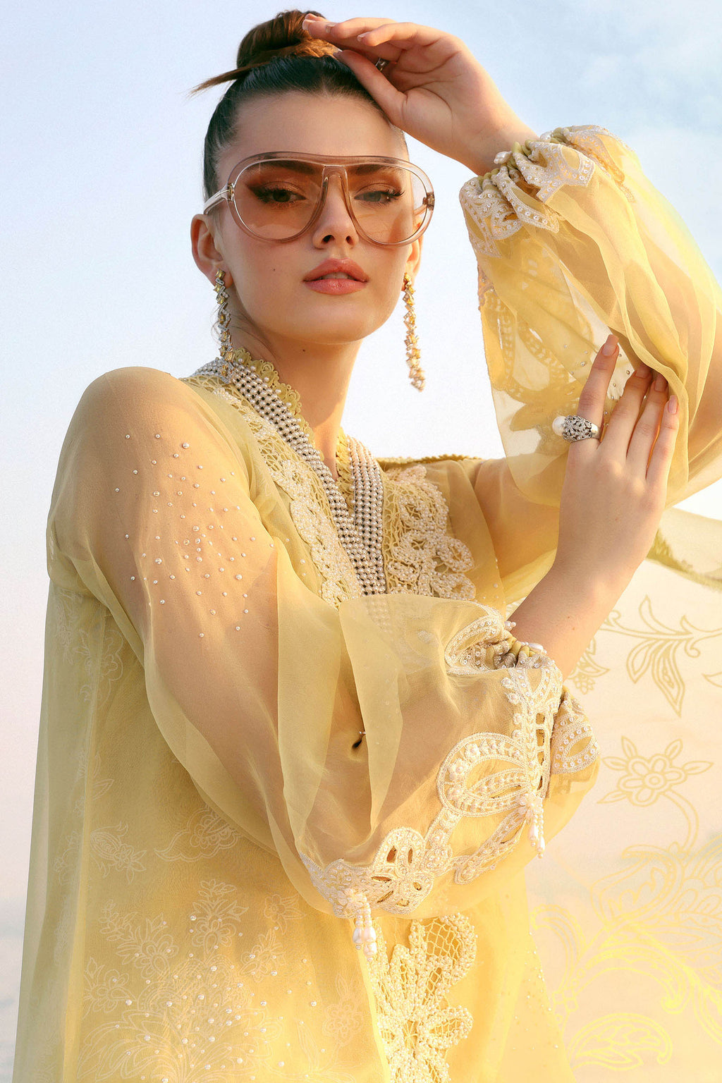 Maria B | Edit Lawn’26 | 3 Piece Unstitched Embroidered Organza Suit