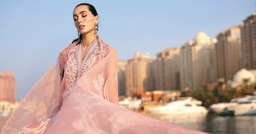 Maria B | Edit Lawn’26 | 3 Piece Unstitched Embroidered Organza Suit