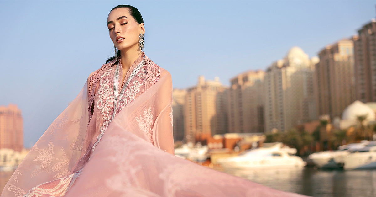 Maria B | Edit Lawn’26 | 3 Piece Unstitched Embroidered Organza Suit