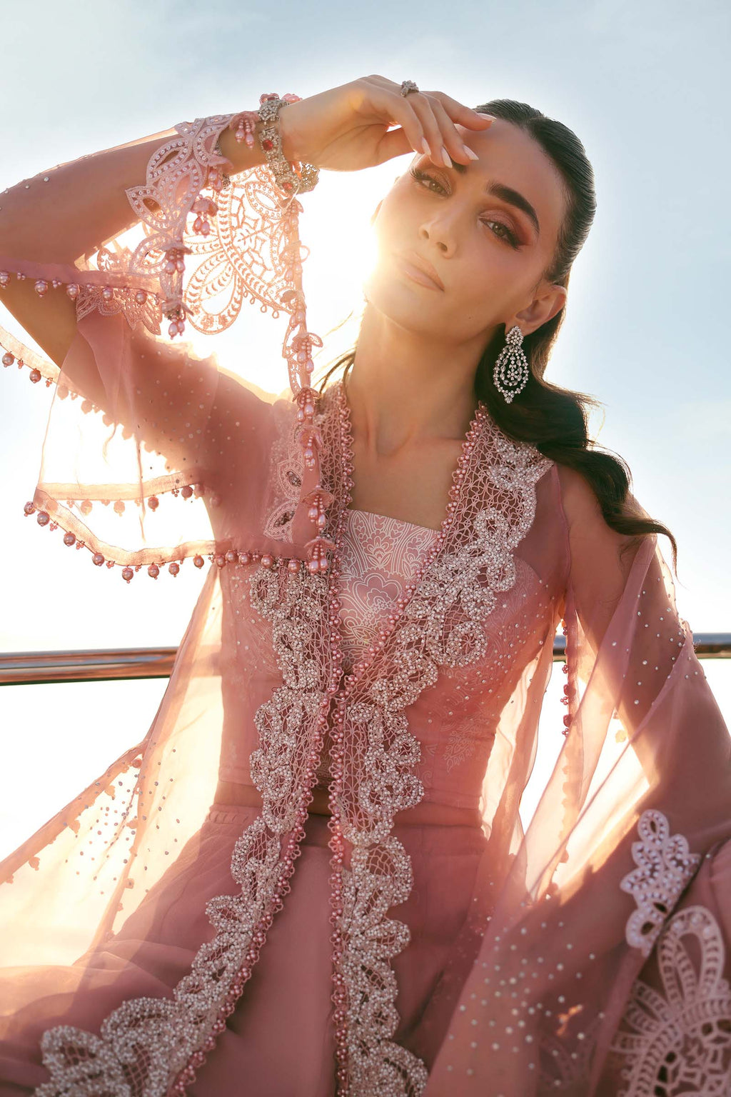 Maria B | Edit Lawn’26 | 3 Piece Unstitched Embroidered Organza Suit