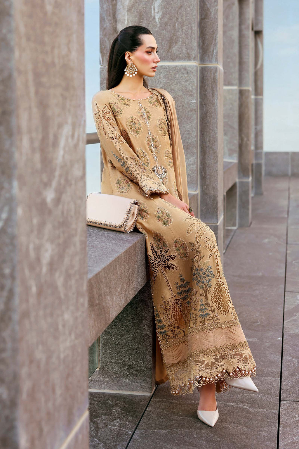 Maria B | Edit Lawn’26 | 3 Piece Unstitched Embroidered Jacquard Lawn Suit
