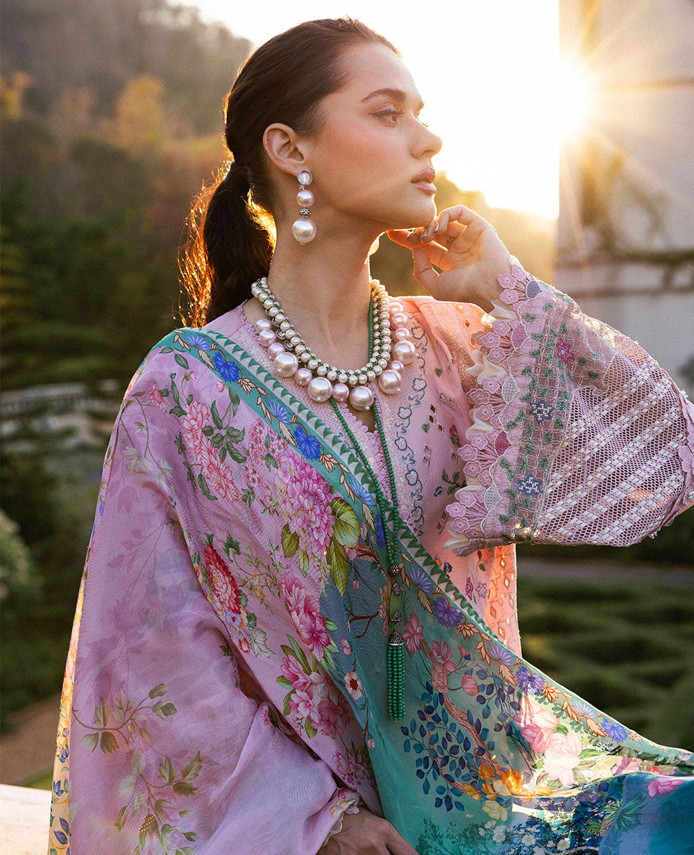 Republic Womenswear | Kalani Eid Luxury Lawn 25 | D5-A - Meher