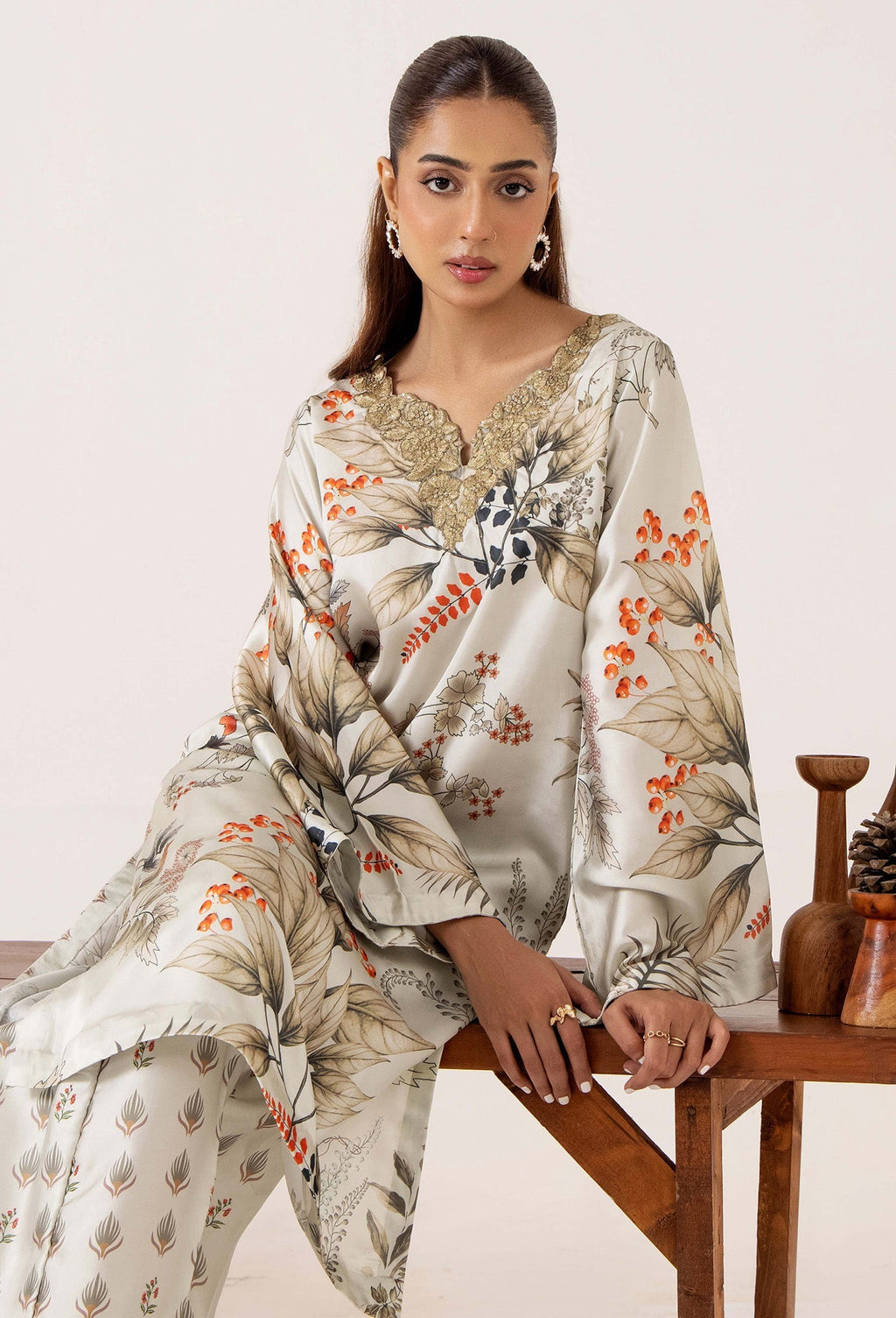 Adans Libas | EMB Silk | 2-PC EMB SILK 7634 - 1